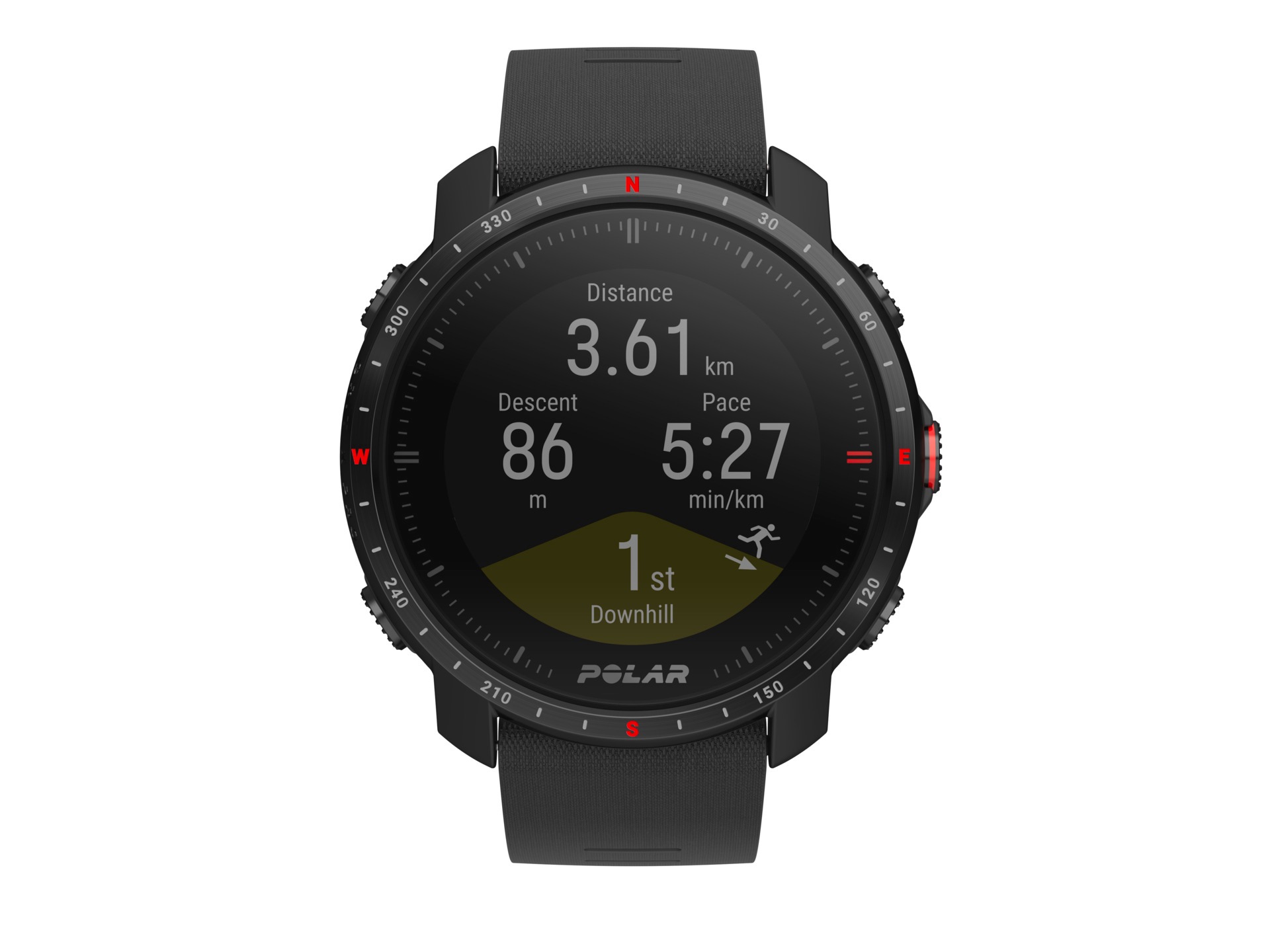 Polar Smartwatch »GRIT X PRO«, (3,05 cm / 1,2 Zoll), Proprietär, 0,064 GB, GPS Navigation 10 ATM)