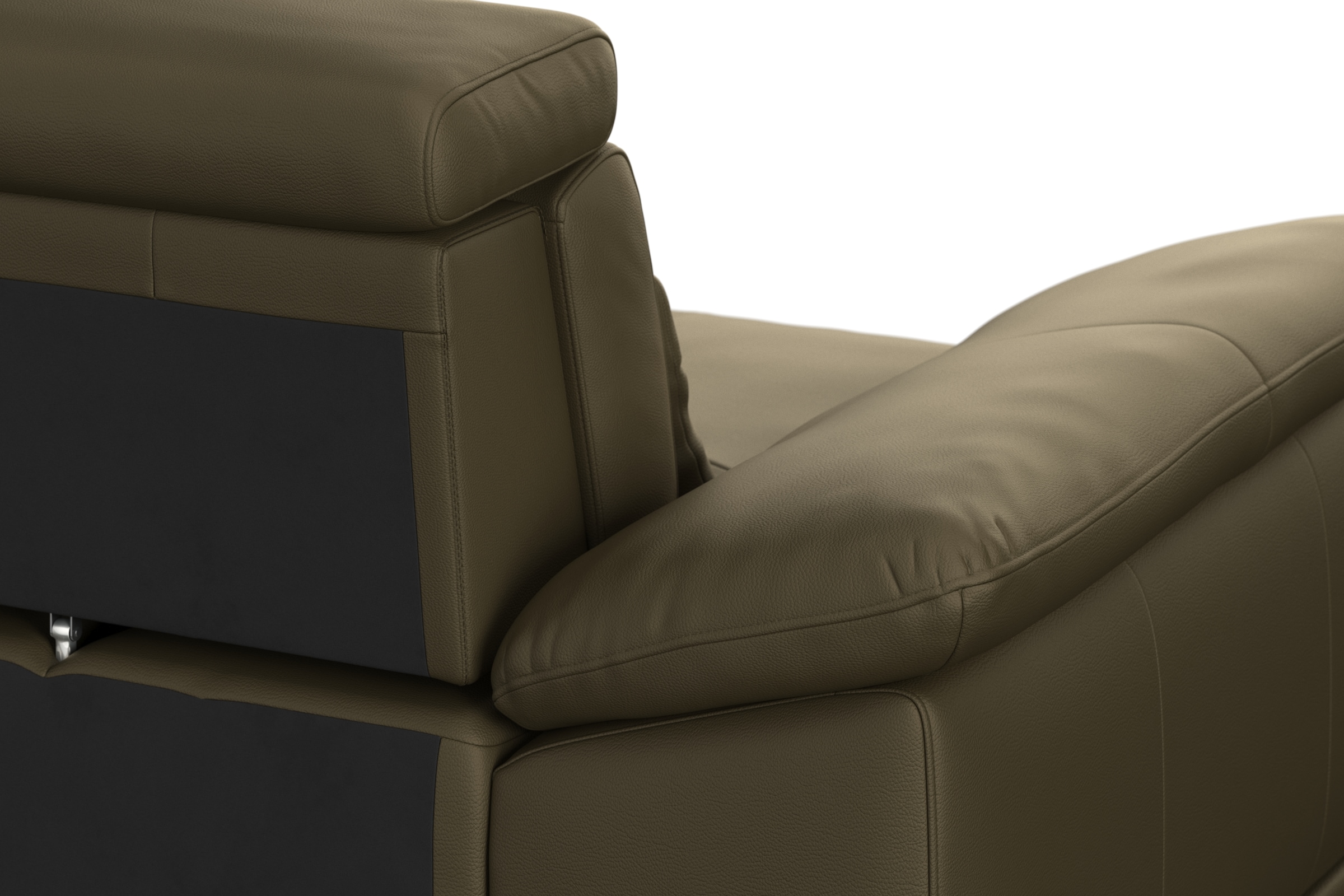 sit&more Ecksofa »Cabrio L-Form, mit Sitztiefenverstellung, Arm- und Kopfteilverstellung«, 3 Nierenkissen, Federkern, optional Bettfunktion und Stauraum