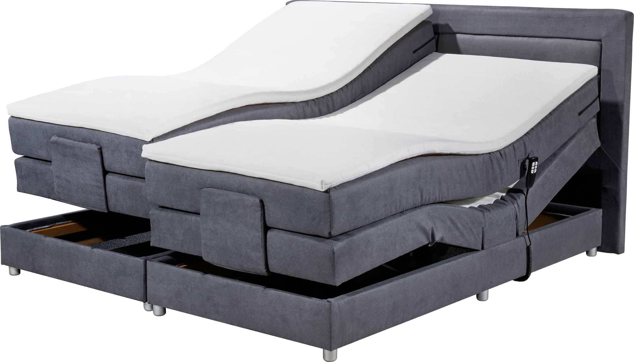 ED EXCITING DESIGN Boxspringbett »Saba 2«, inkl. Motor und Topper