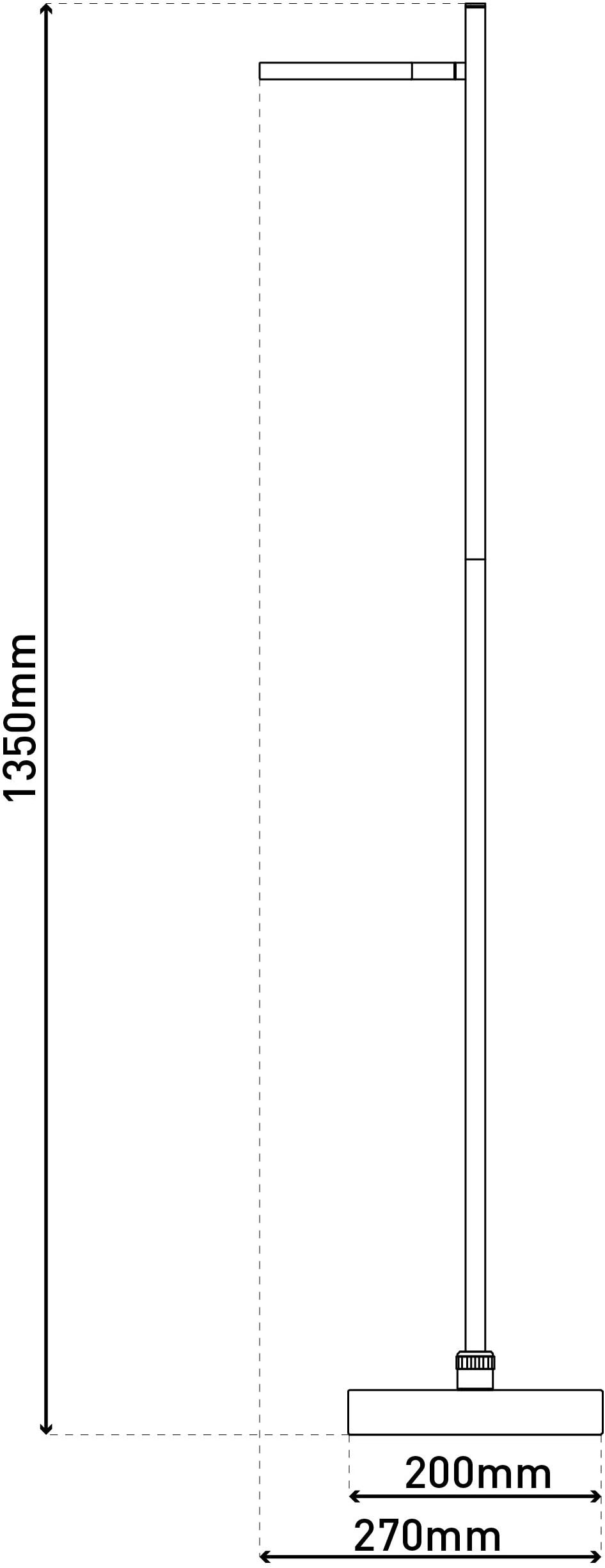 näve LED Stehlampe »Lupa«, 1 flammig, Leuchtmittel LED-Modul | LED wechselbar, Akkuleuchte, USB-C Kabel, weiß, dimmbar(Touch), Schirm drehbar, Metall
