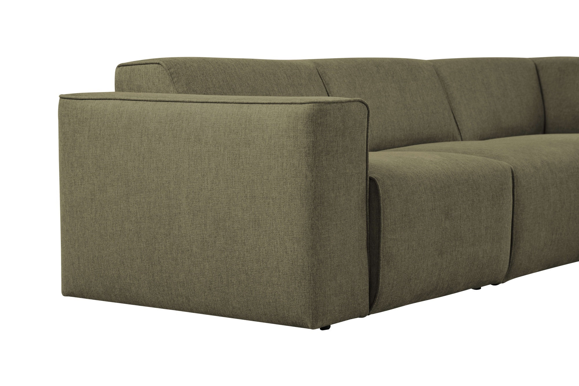 andas Ecksofa »Noord«, mit Kedernaht, in einem Soft-Touch Bezug