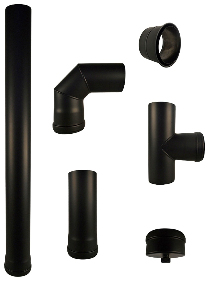 Color Emajl Ofenrohr »Heathus Pellet-Rauchrohr-Set SW«, (Set, 6 tlg.), für günstig online kaufen