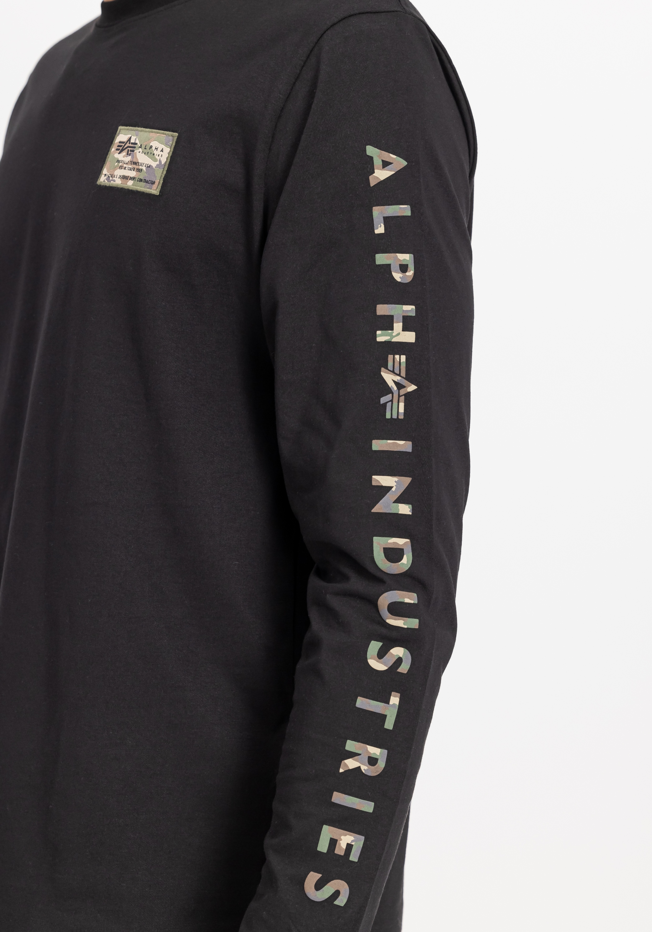 Alpha Industries Longsleeve »Alpha Industries Men - Longsleeves Camo Sleeve Longsleeve«
