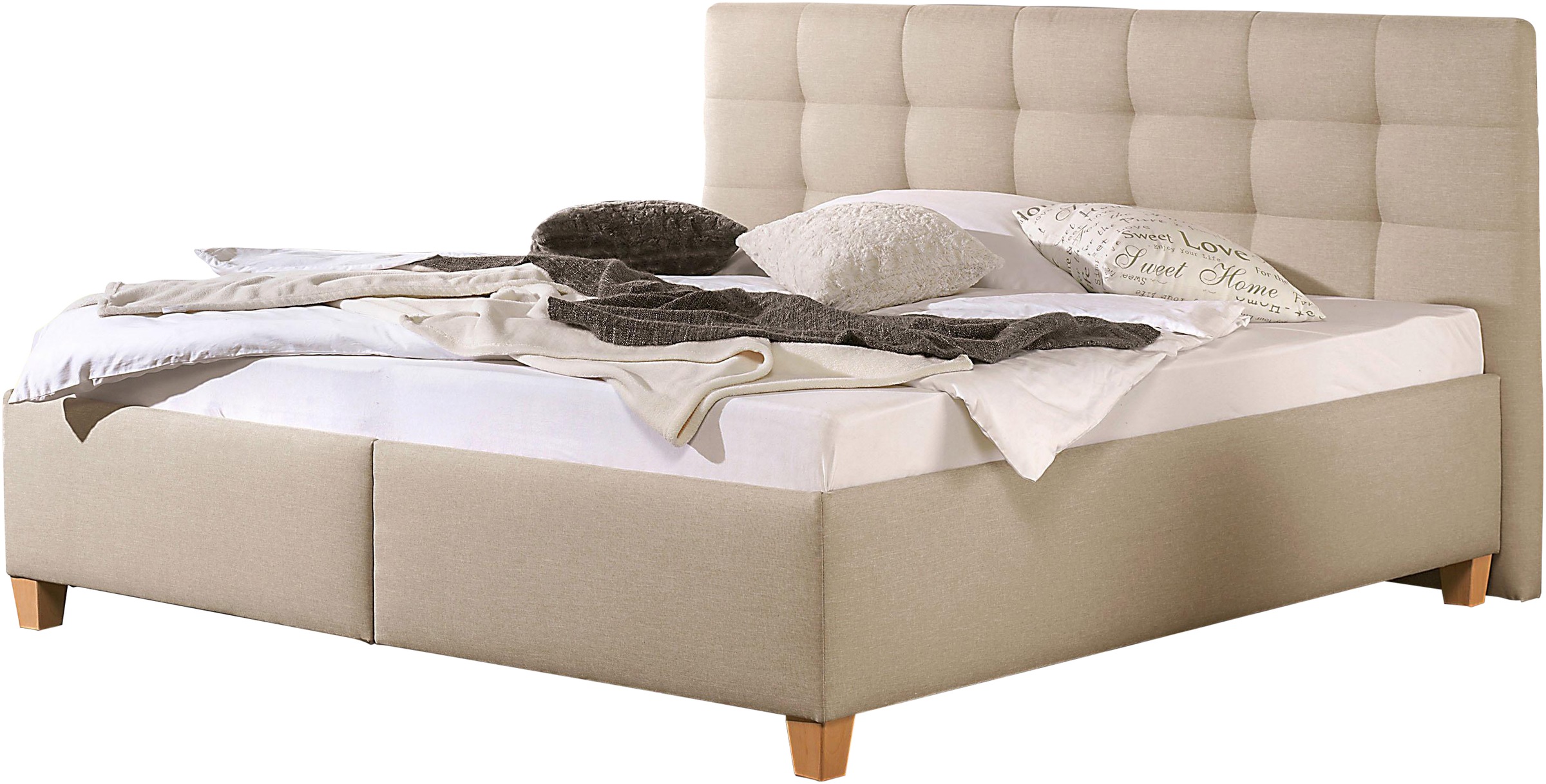 Maintal Polsterbett "Madane" wahlweise mit Matratze in den Härtegraden H2,H günstig online kaufen