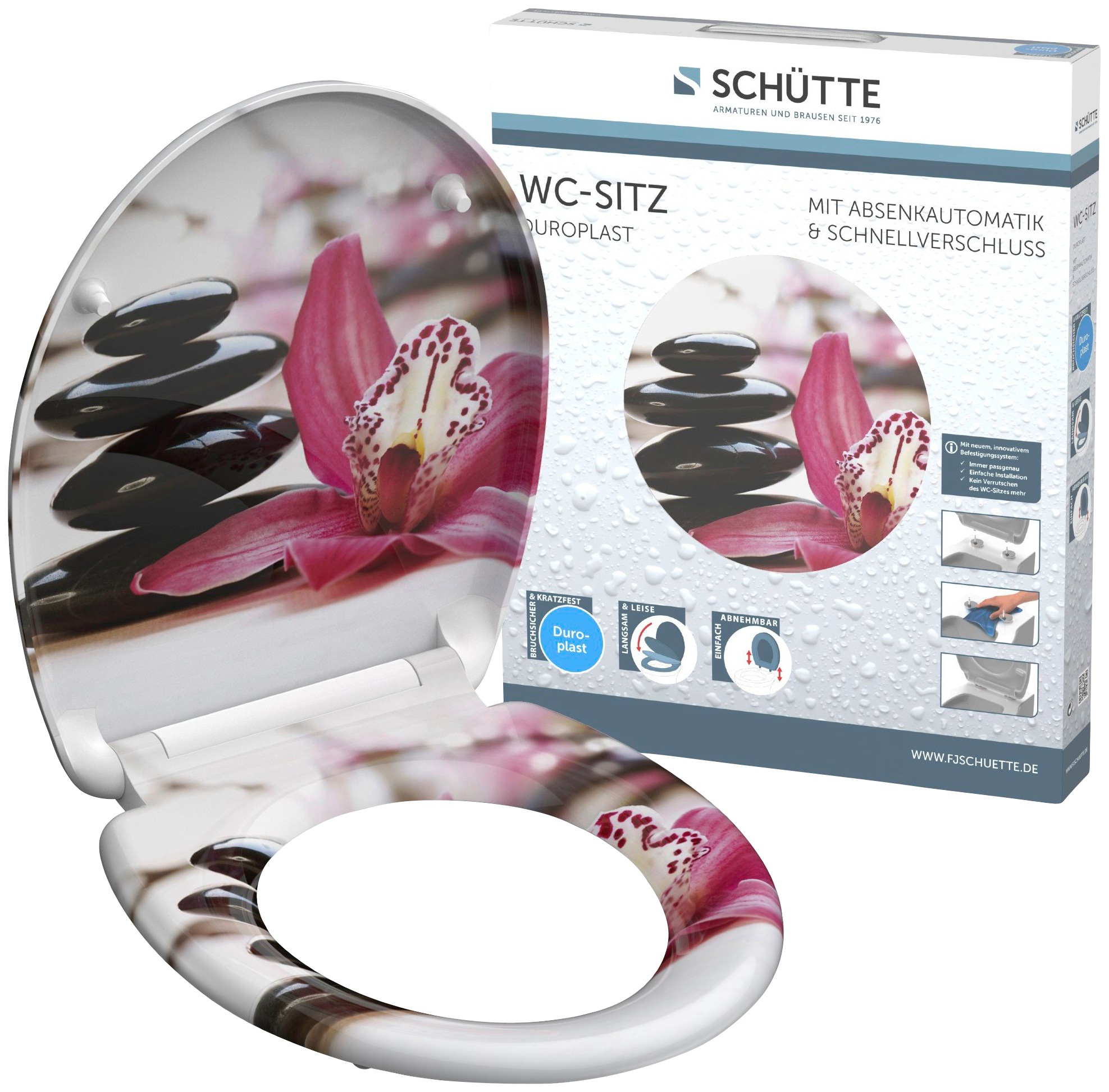 Schütte WC-Sitz »Wellness«, Duroplast, mit Absenkautomatik und Schnellverschluss kaufen