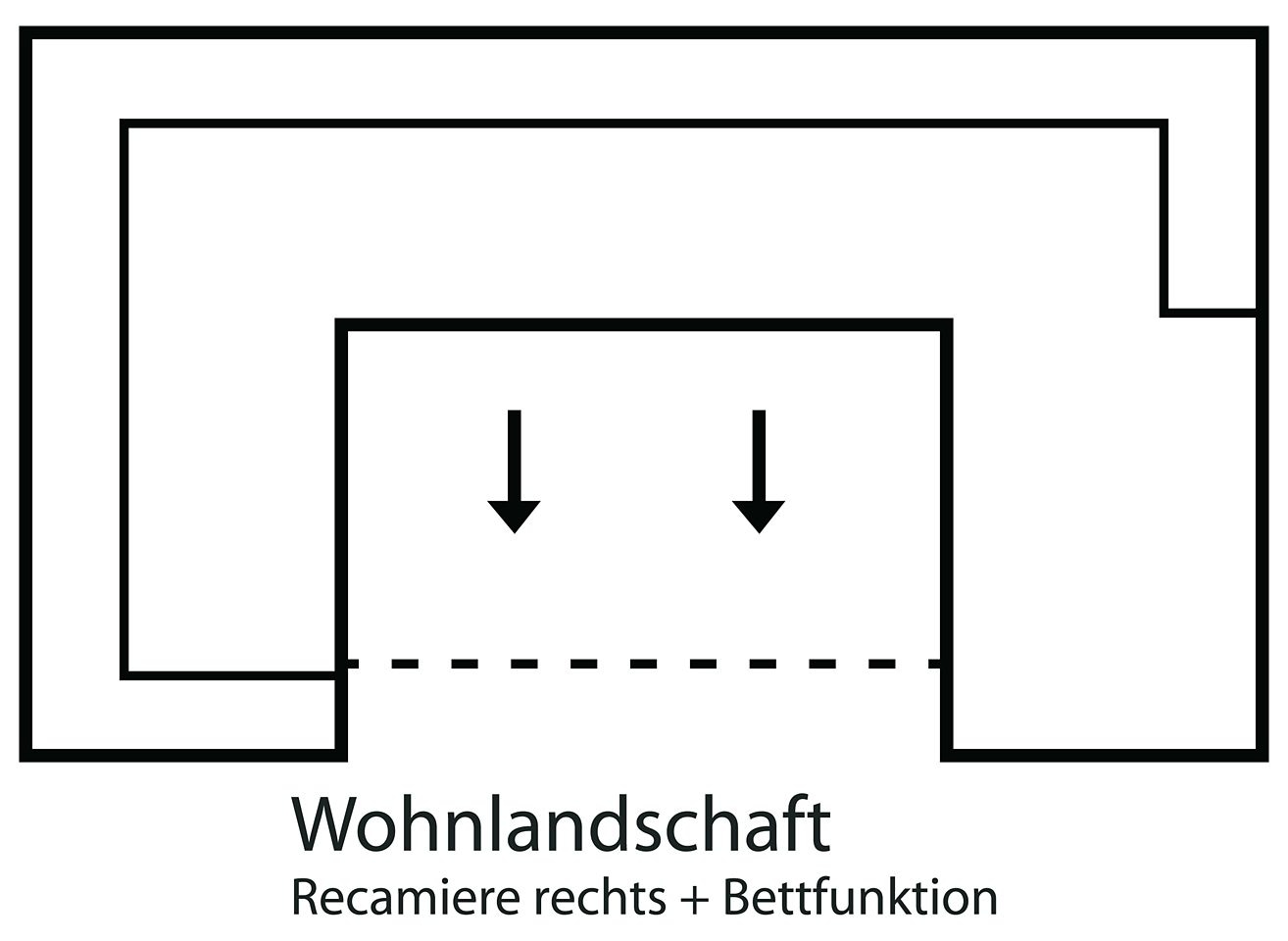 sit&more Wohnlandschaft »Ascara U-Form«, inklusive Boxspring/Federkern-Polsterung, wahlweise mit Bettfunktion