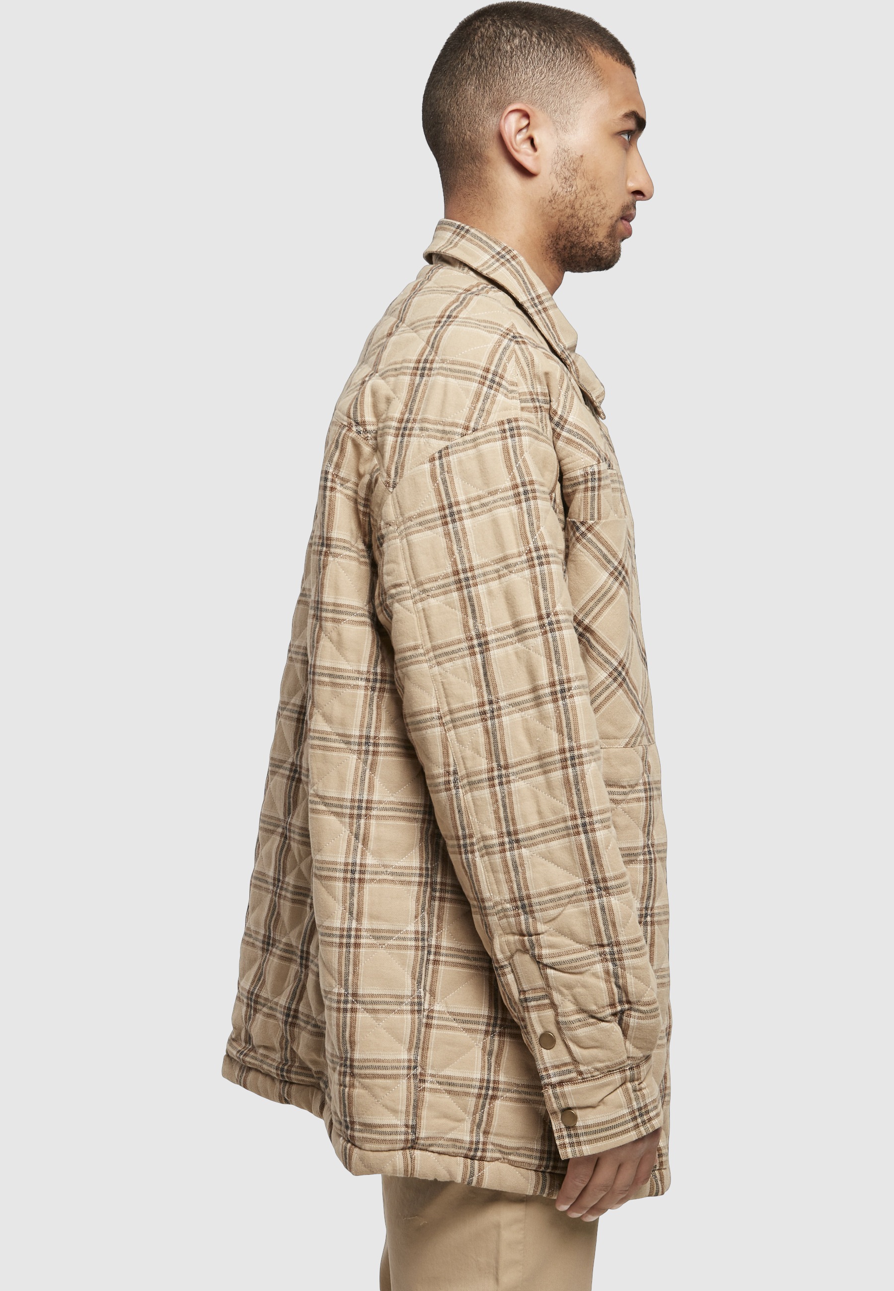 Southpole Langmantel »Southpole Herren Southpole Flannel Quitted Shirt Jacket«