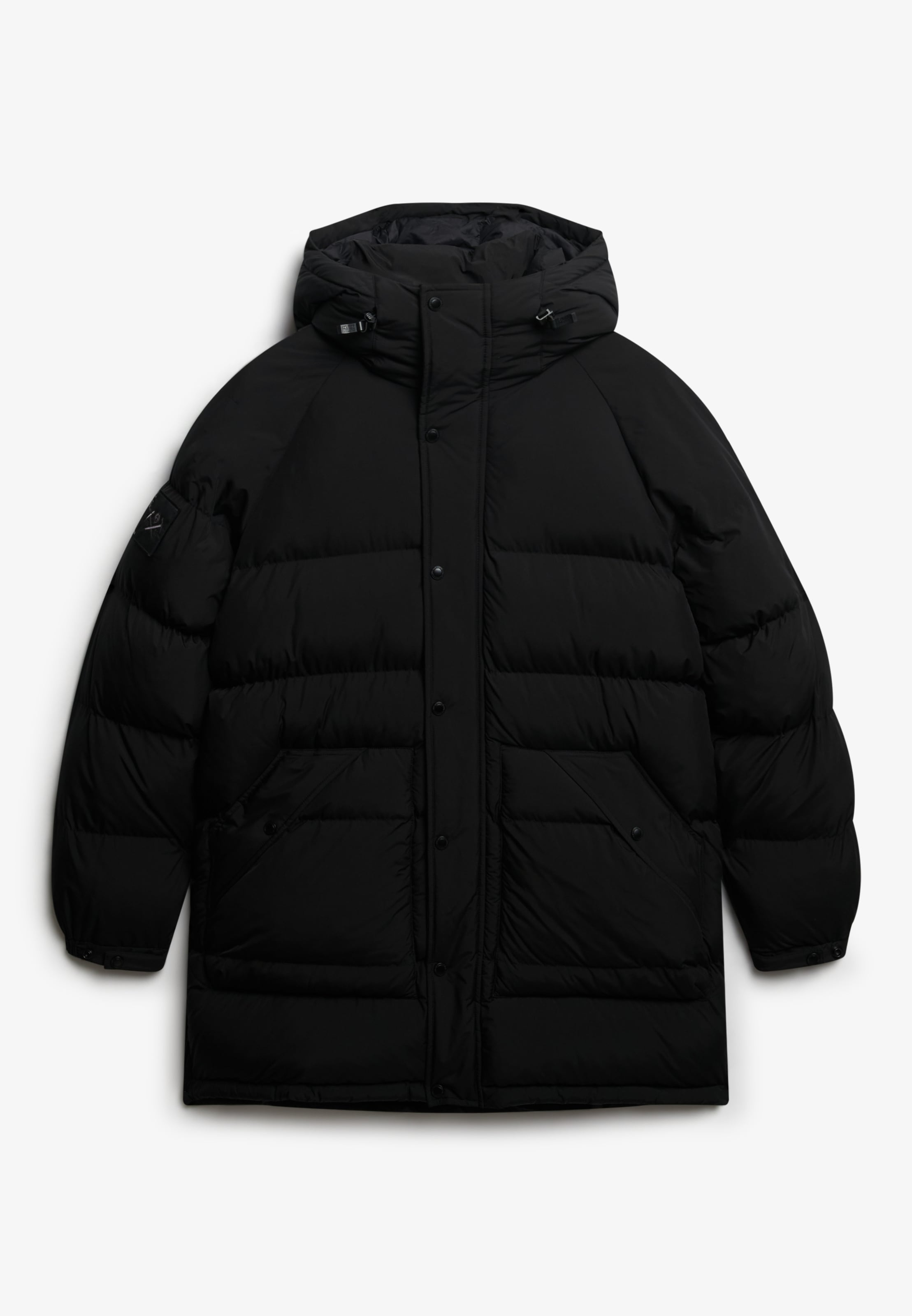 Superdry Steppjacke »XPD LONGLINE BAFFLE PARKA«, mit Kapuze