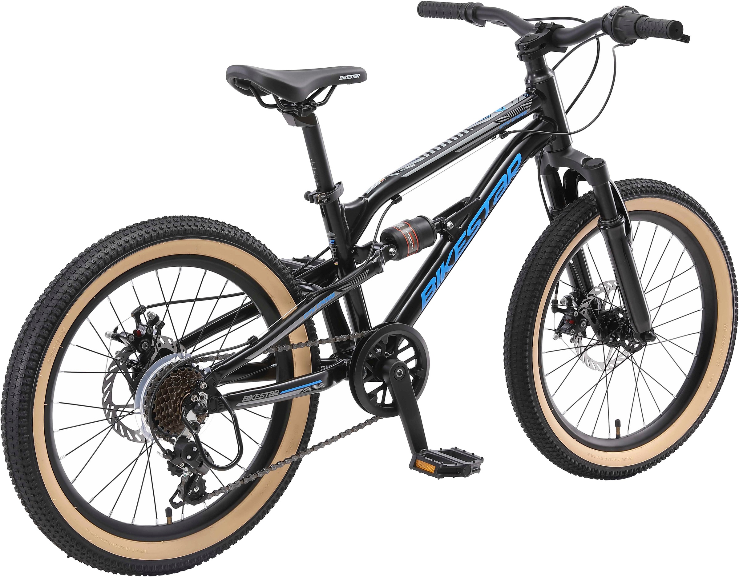 Bikestar Jugendfahrrad, 7 Gang, Shimano, RD-TY21 Schaltwerk, Kettenschaltung