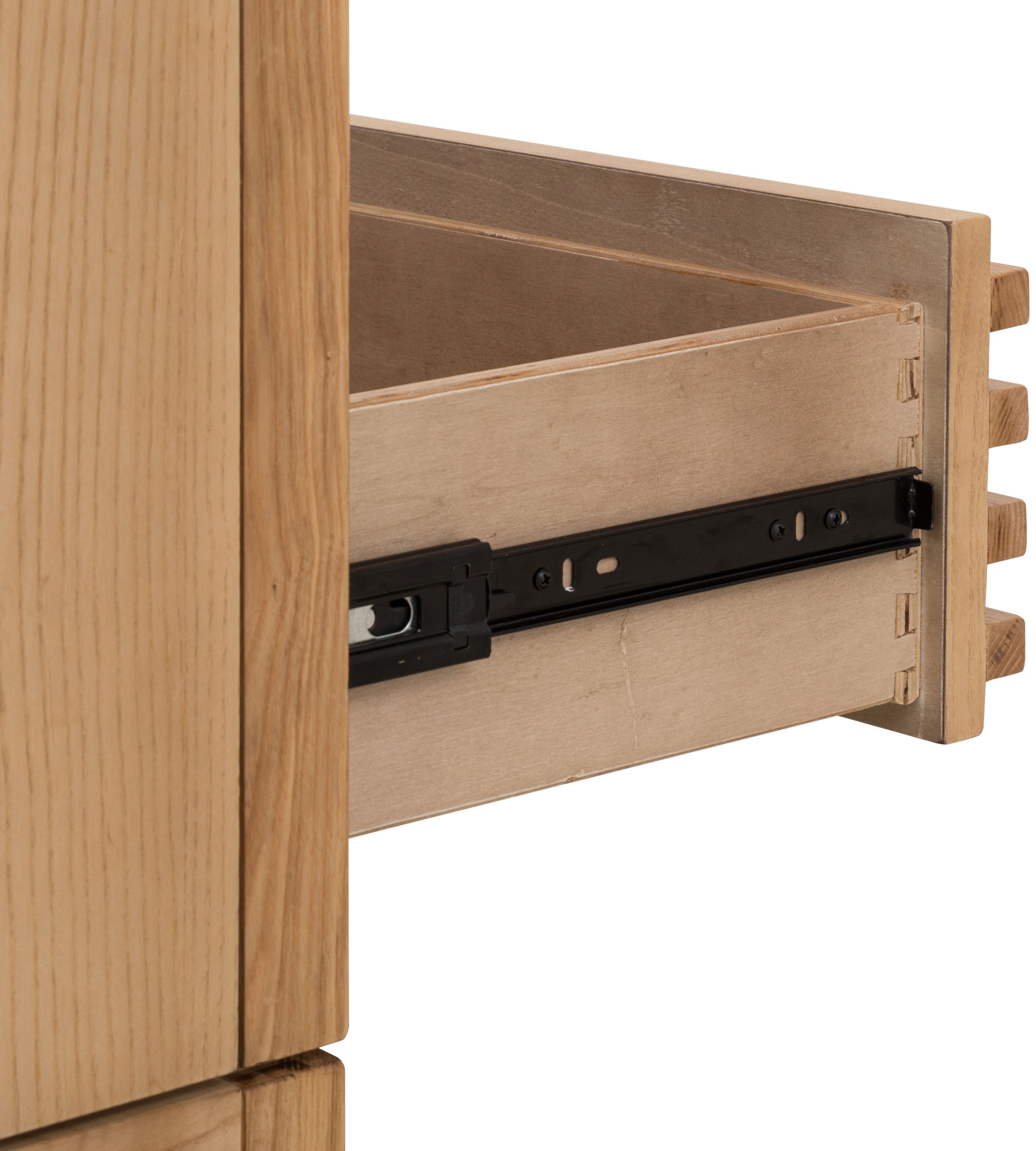 andas Nachttisch »Tanner Nachttisch aus Eschenholz mit zwei Schubladen« 1 Stk. tlg.