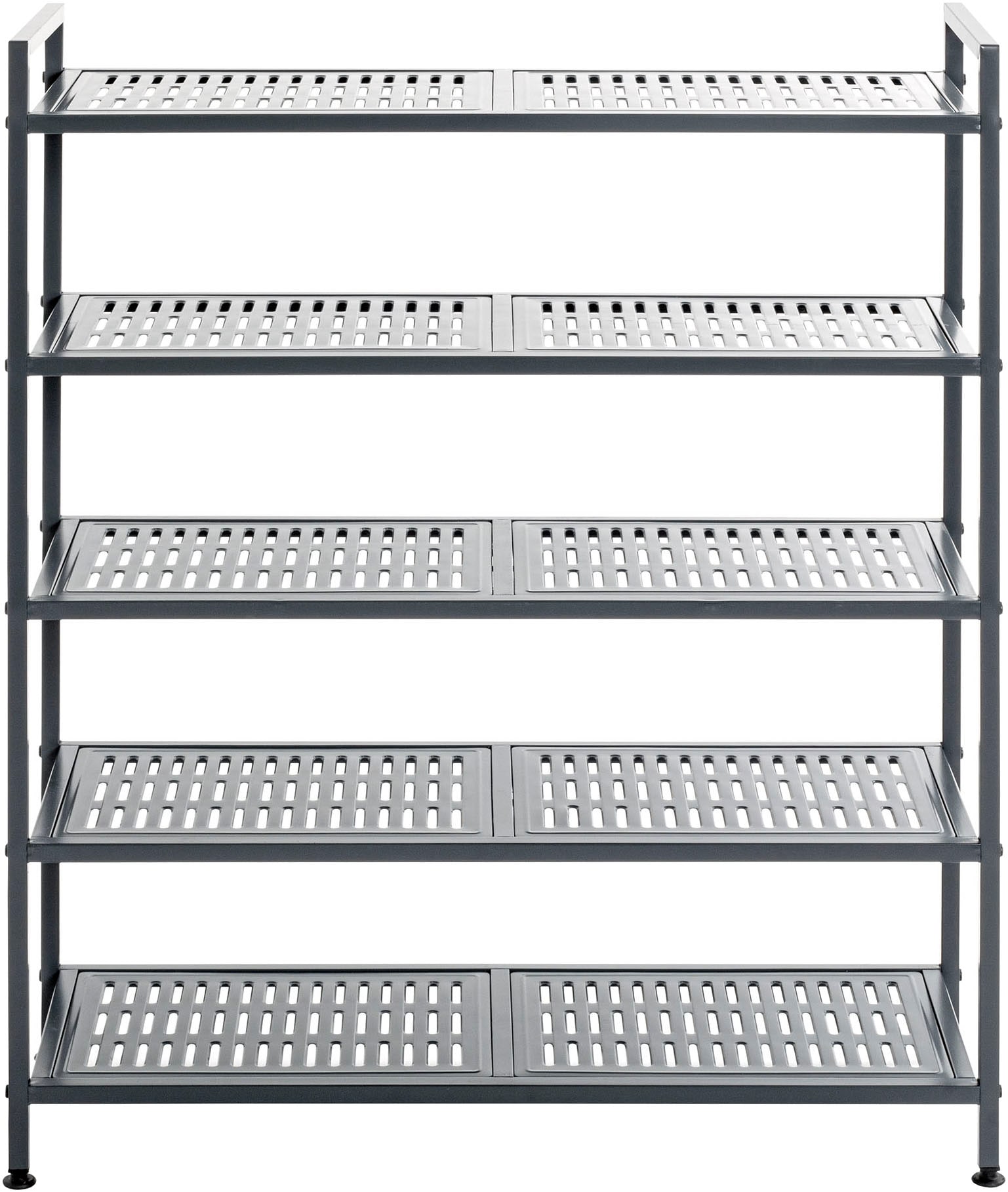 HAKU Schuhregal »Schuhaufbewahrung« 1 Stk. tlg. rechteckig - aus Metall Anthrazit - B/T/H 73/25/90 cm