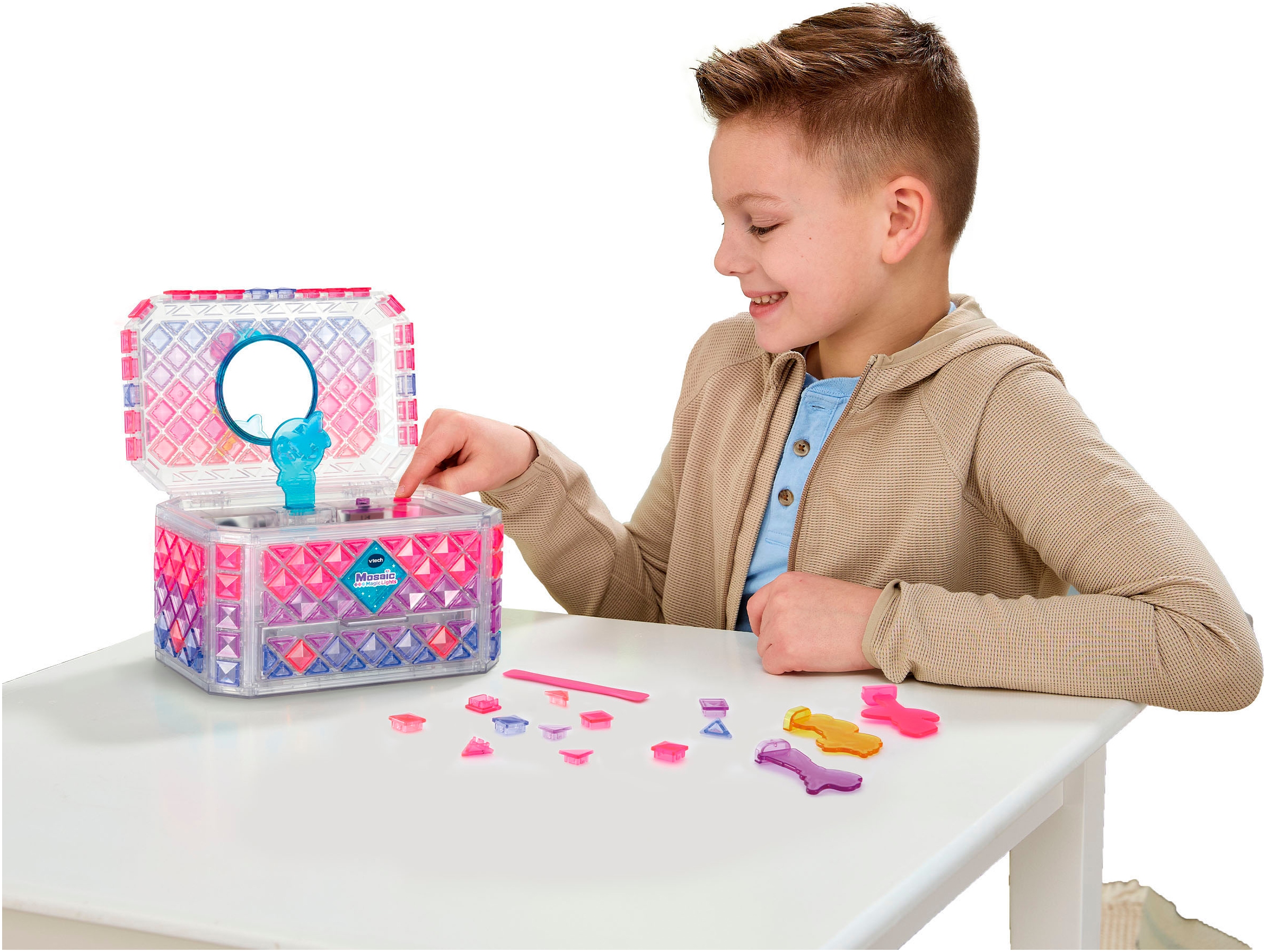 Vtech® Kreativset »Mosaic Magic Lights - Schmuckkästchen«