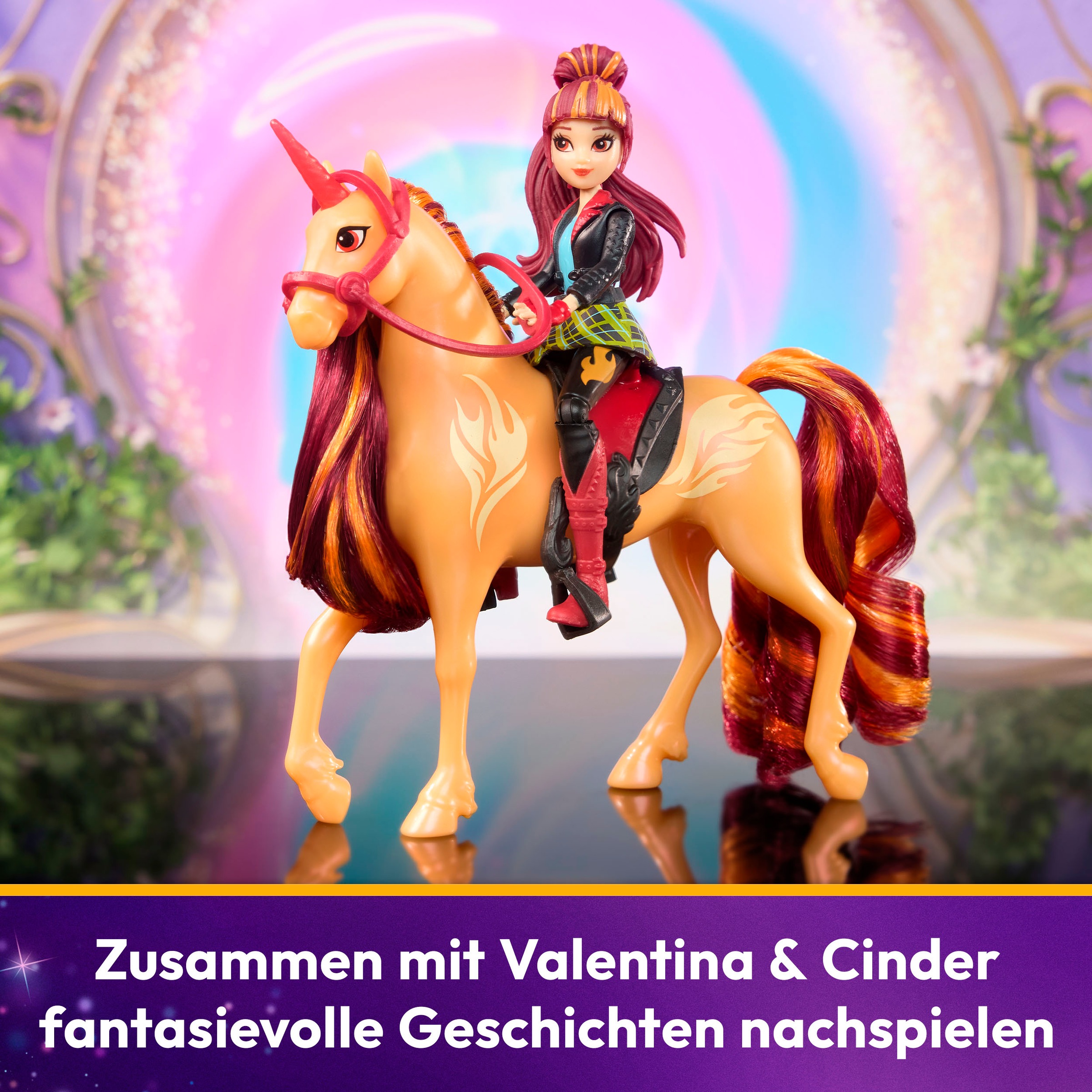 Spin Master Anziehpuppe »Unicorn Academy Valentina und Einhorn Cinder Set«