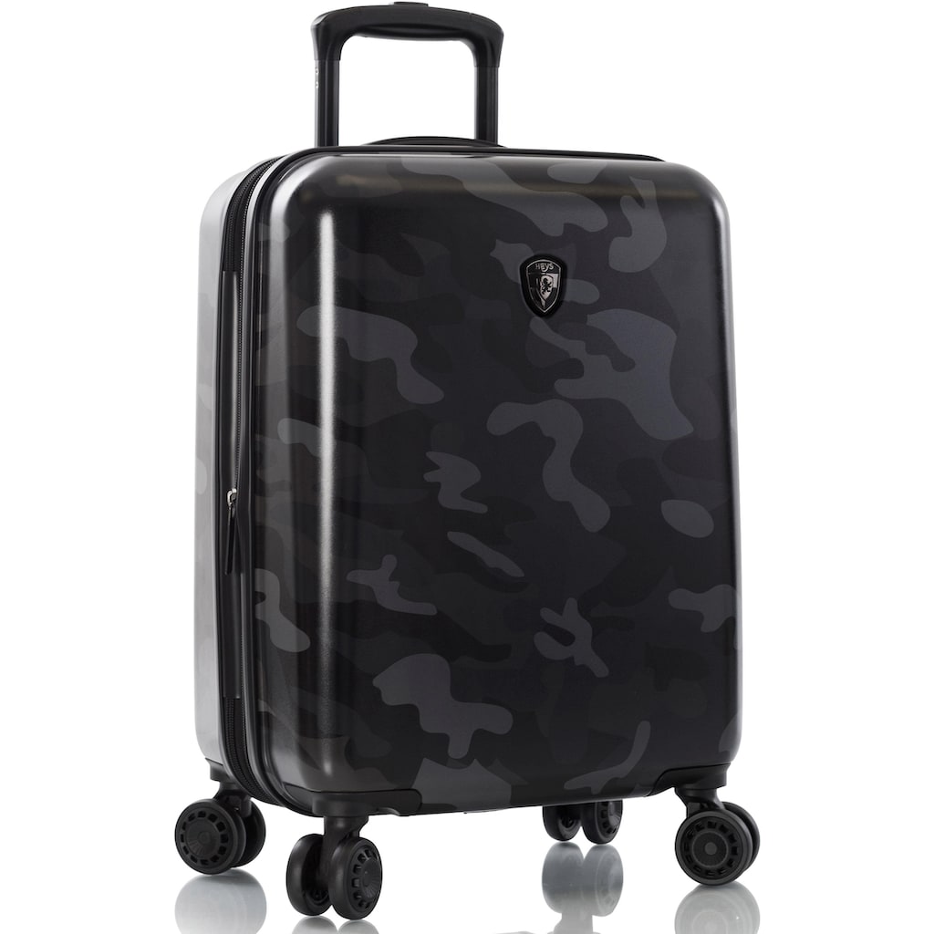 Heys Hartschalen-Trolley »Black Camo, 53 cm«, 4 Rollen, Hartschalen-Koffer Handgepäck-Koffer TSA Schloss Volumenerweiterung