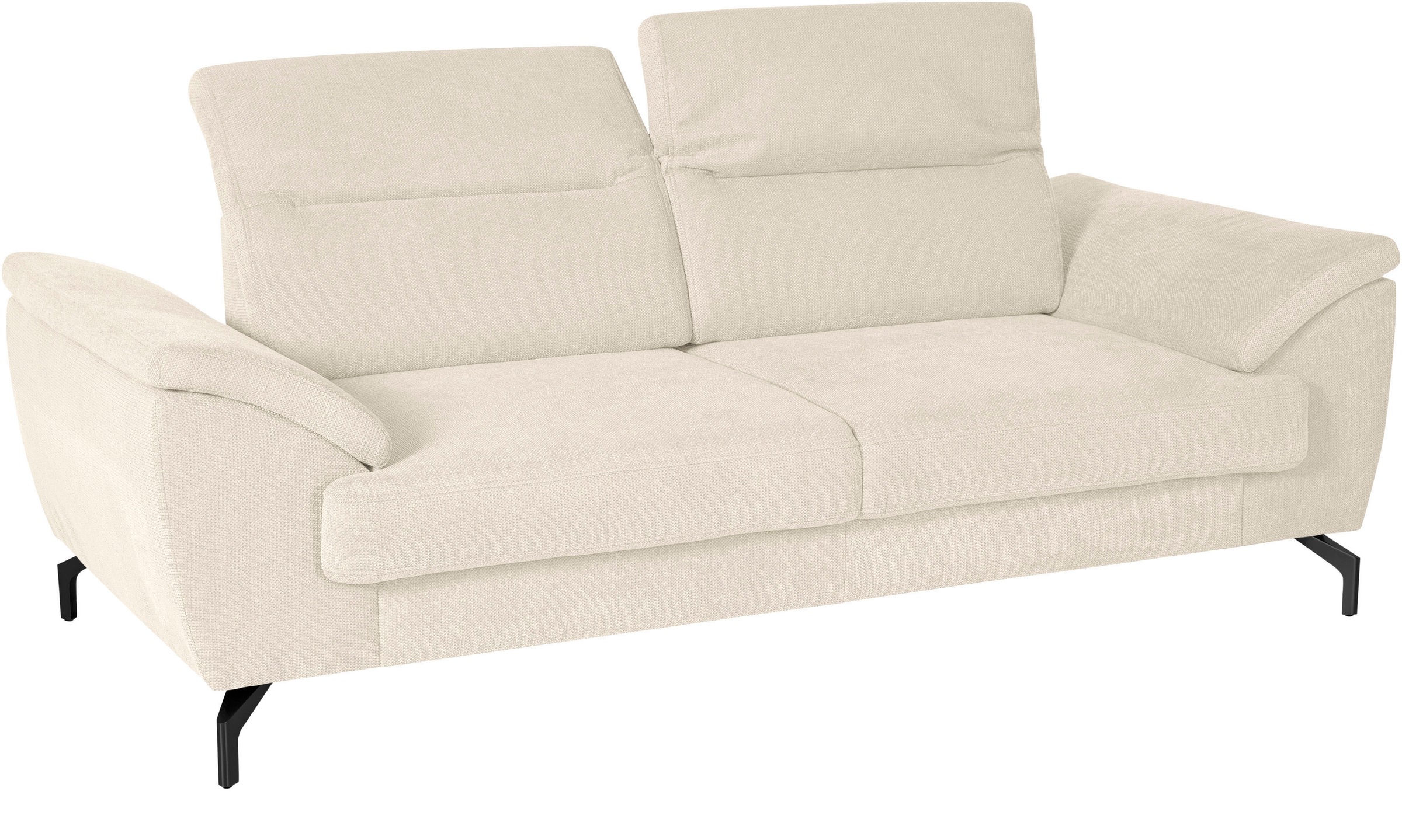 sit&more 2,5-Sitzer »Percy«, 15 cm Fußhöhe, Sitztiefenverstellung, wahlweise Kopfteilverstellung