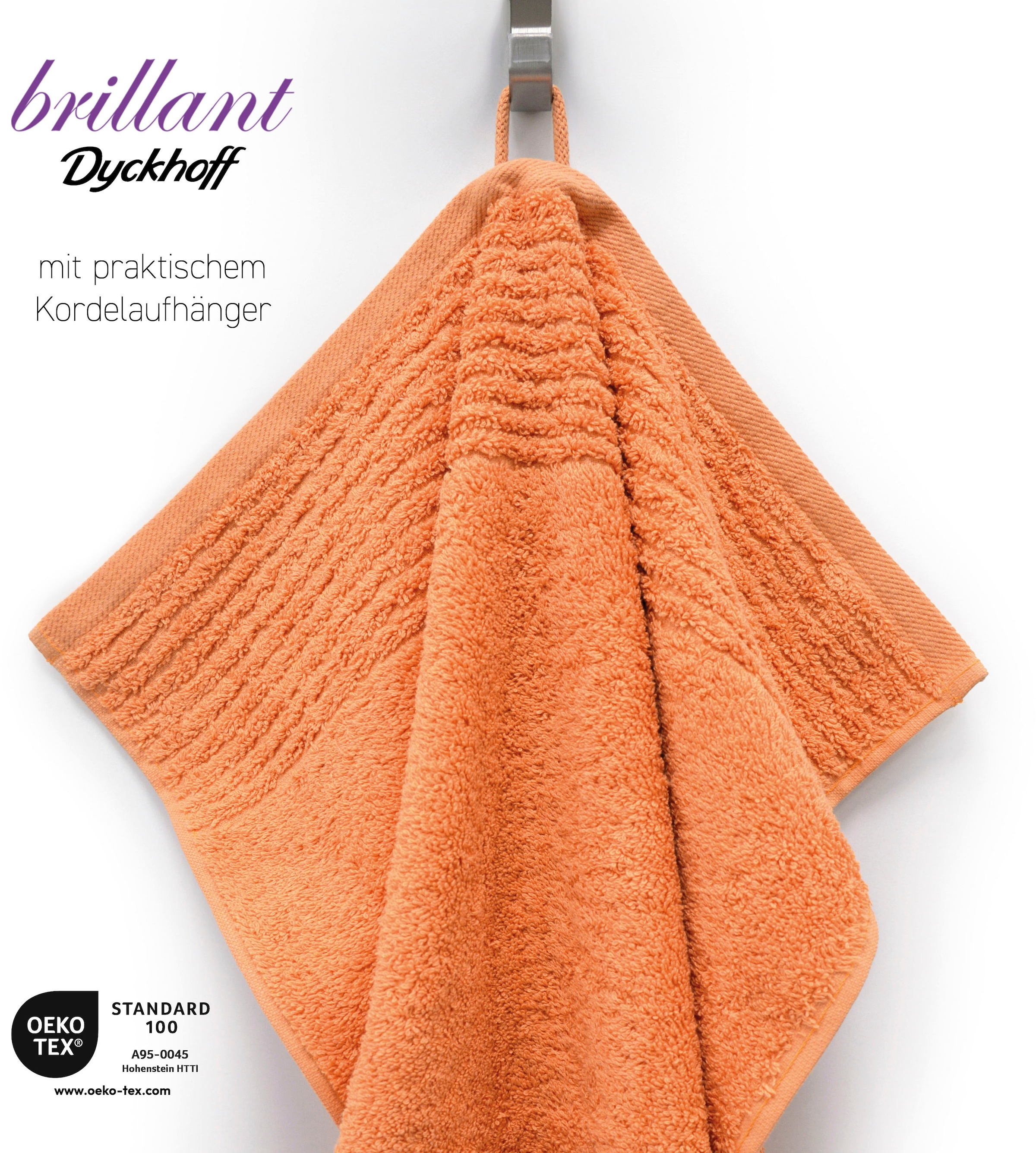 Dyckhoff Handtuch Set »Brillant«, Set, 6 tlg., Walkfrottee, mit Streifenbordüre;4 Handtücher (50x100cm), 2 Duschtücher (70x140cm)