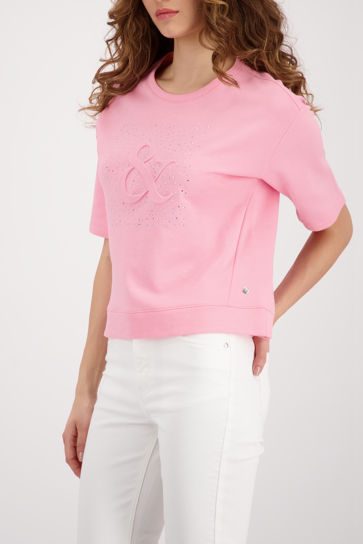 Monari Sweatshirt »Sweatshirt Basic Schmuck«, Regular fit mit Schmuck
