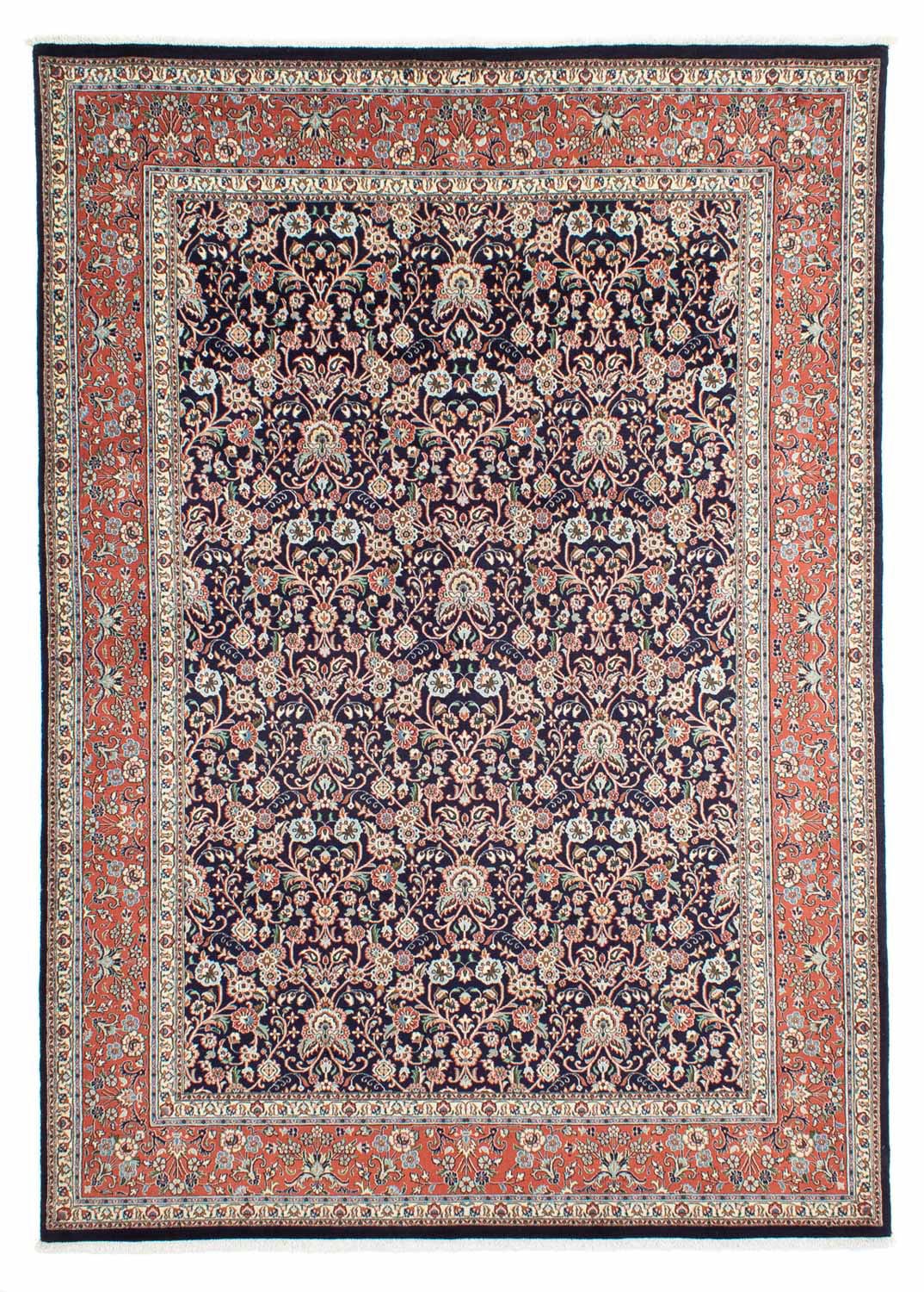 morgenland Wollteppich »Moud Blumenmuster Nero 290 x 198 cm«, rechteckig, 1 günstig online kaufen