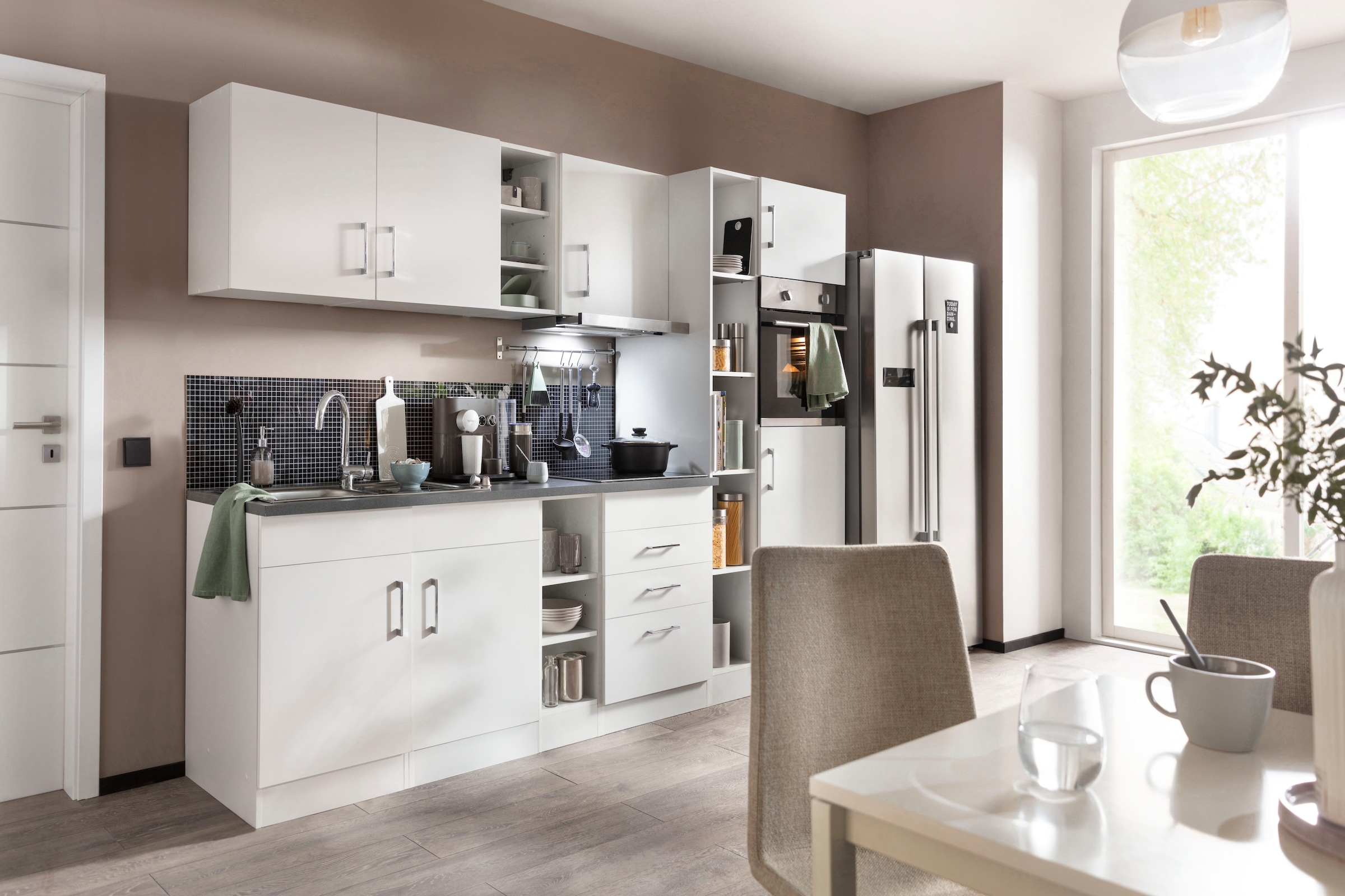 KOCHSTATION Küchenzeile »KS-Paris – Küchen mit einzigartigen Fotomotiven au günstig online kaufen