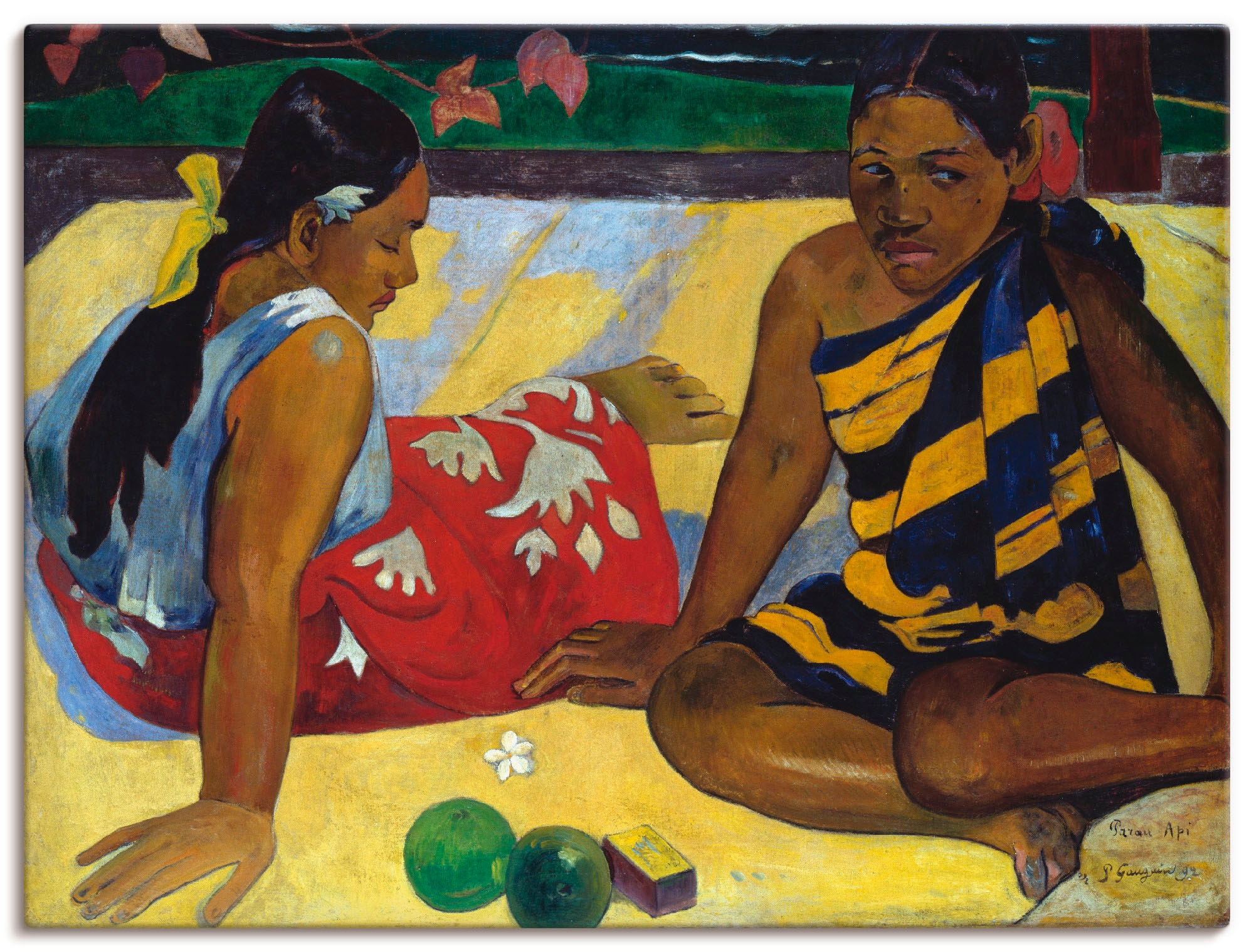 Artland Wandbild »Zwei Frauen auf Wandaufkleber (1 als oder auf Poster St.), Leinwandbild, Raten bestellen 1892«, in Frau, Tahiti versch. Größen