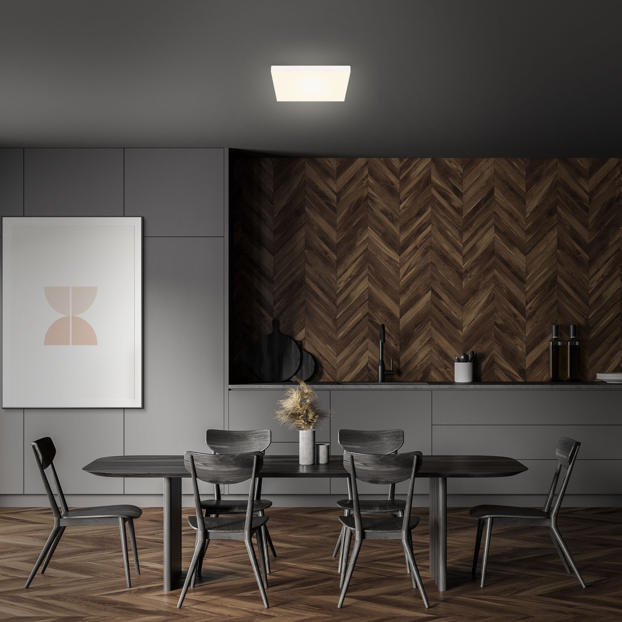 Briloner Leuchten Aufbauleuchte »Flame«, Leuchtmittel LED-Board | LED fest integriert