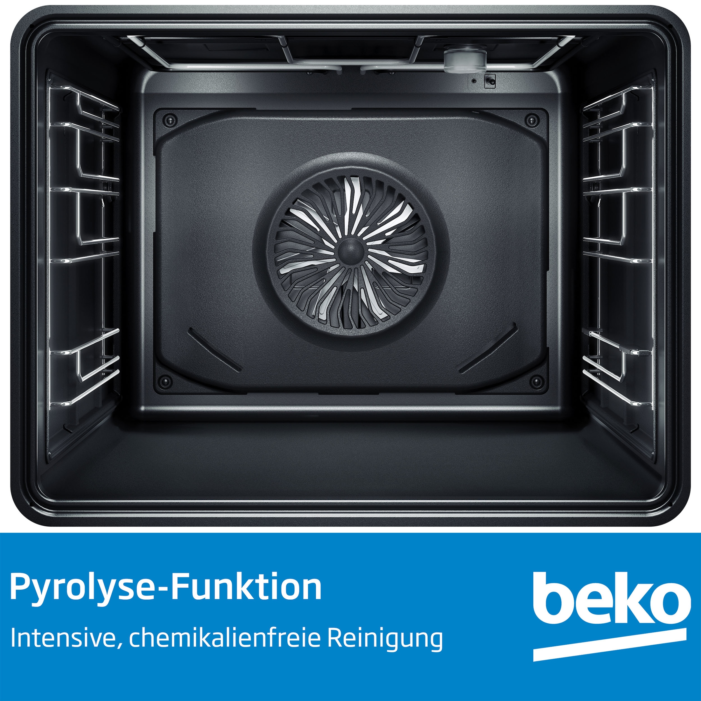 BEKO Elektro-Herd-Set »BBUMA12321XMPE« mit 1-fach-Teleskopauszug Pyrolyse-Selbstreinigung Packung, 2 Stk. tlg. AirFry – Knusprige Ergebnisse mit Heißluft