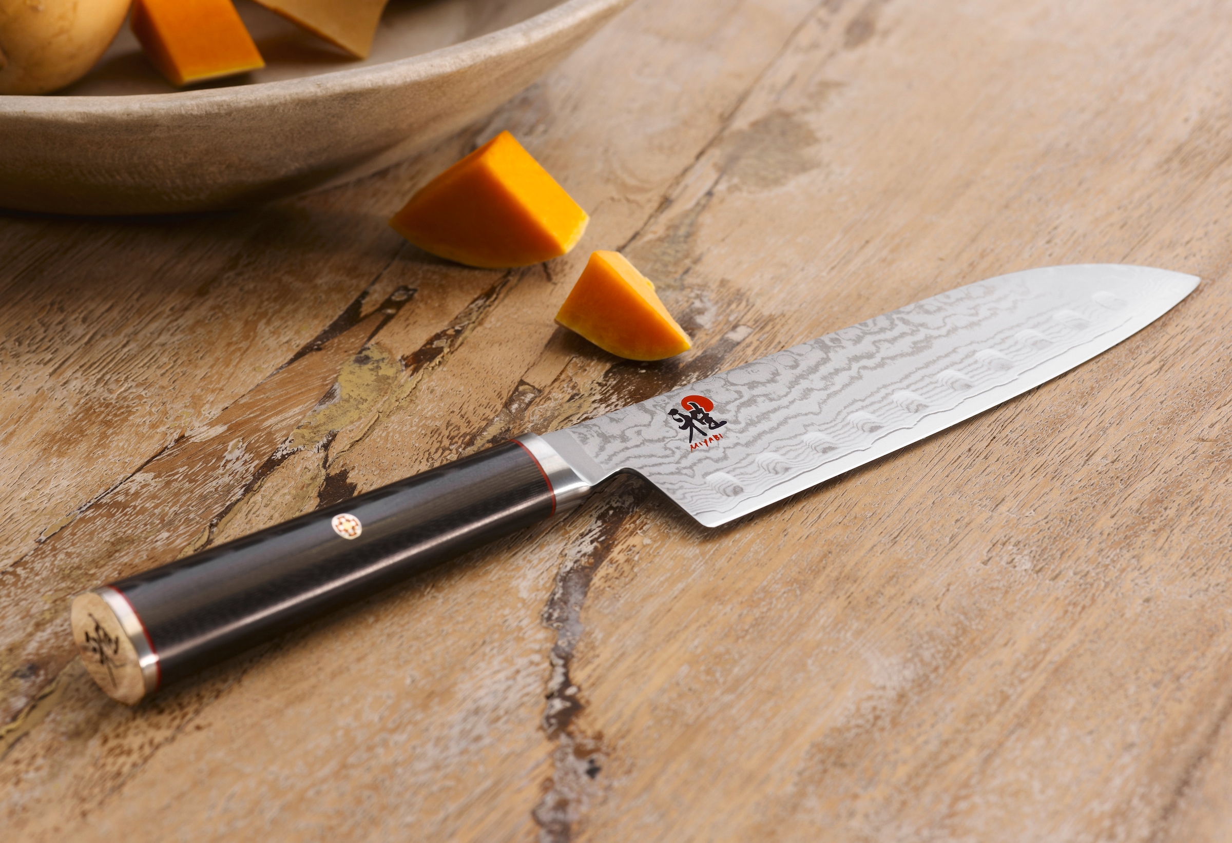 MIYABI Santokumesser »Miyabi 5000FCD Santoku«, (1 tlg.), Klingenlänge 18 cm, FRIODUR eisgehärtete Klinge