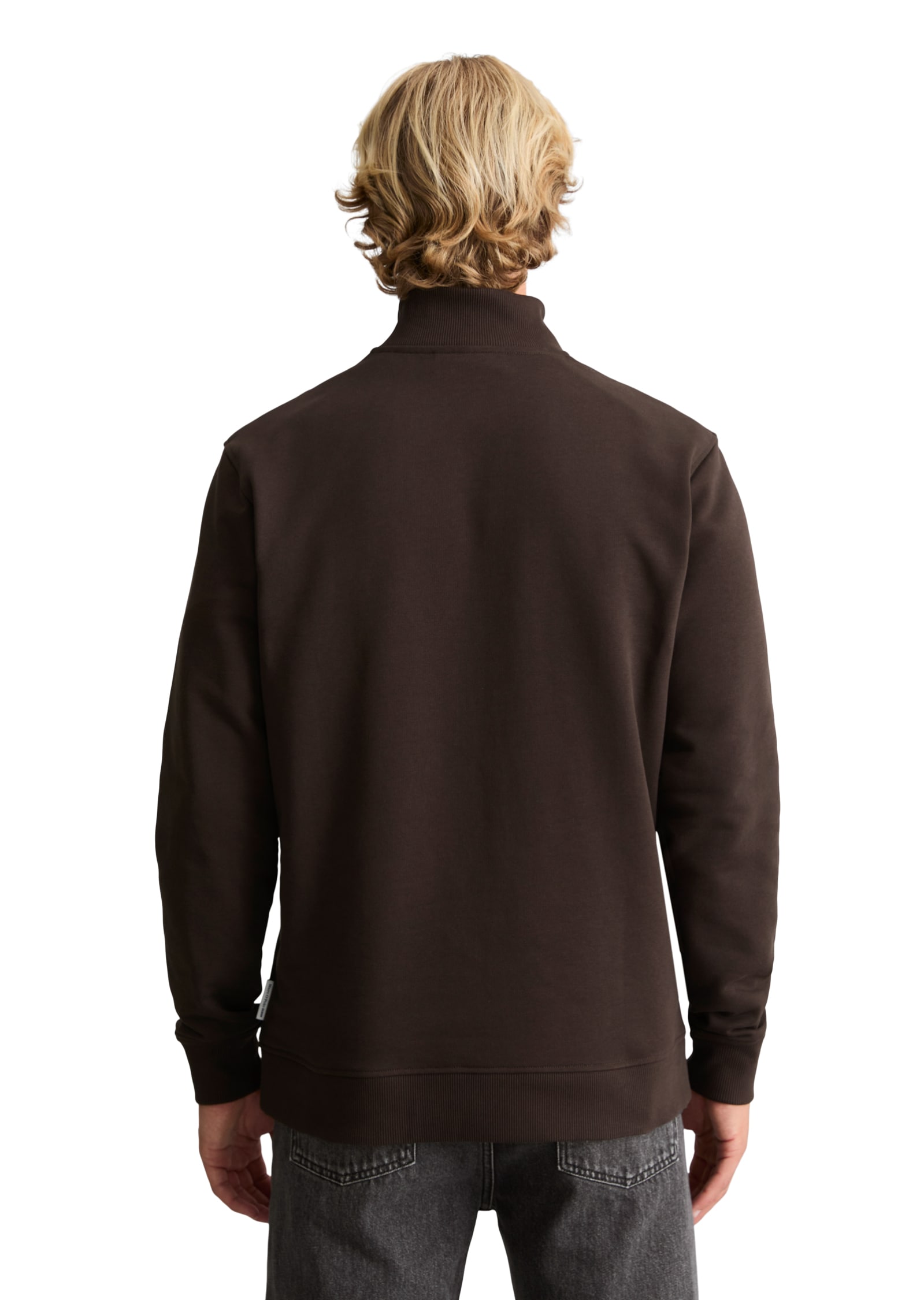 Marc O'Polo DENIM Sweatshirt , Troyer aus reiner Bio-Baumwolle
