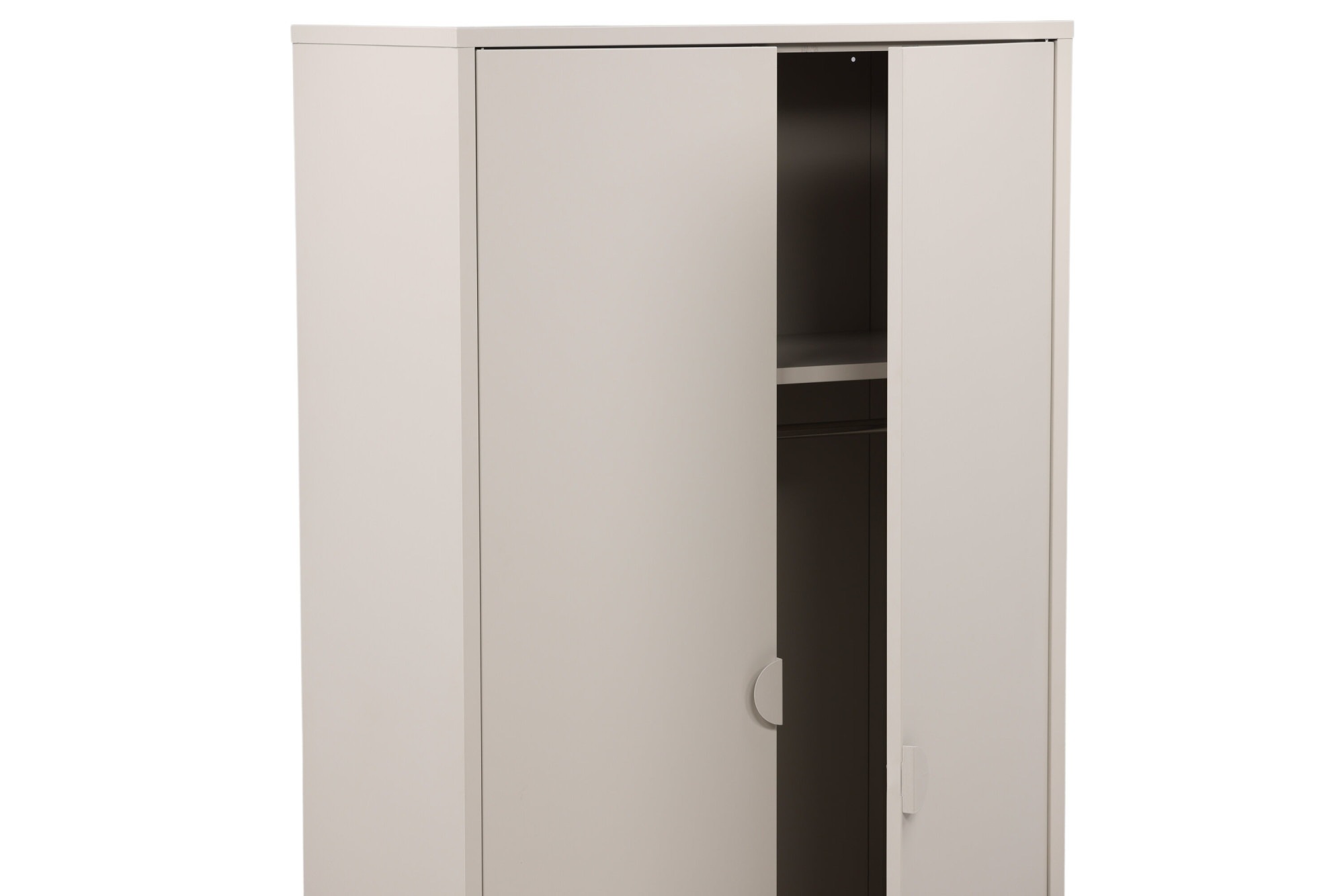 Venture Home Garderobenschrank »Piring, Stauraumschrank aus Stahl, 2 Türen, Höhe 183 cm« Garderobenschrank, Pulverbeschichtung, Stange, Einlegeböden, modern