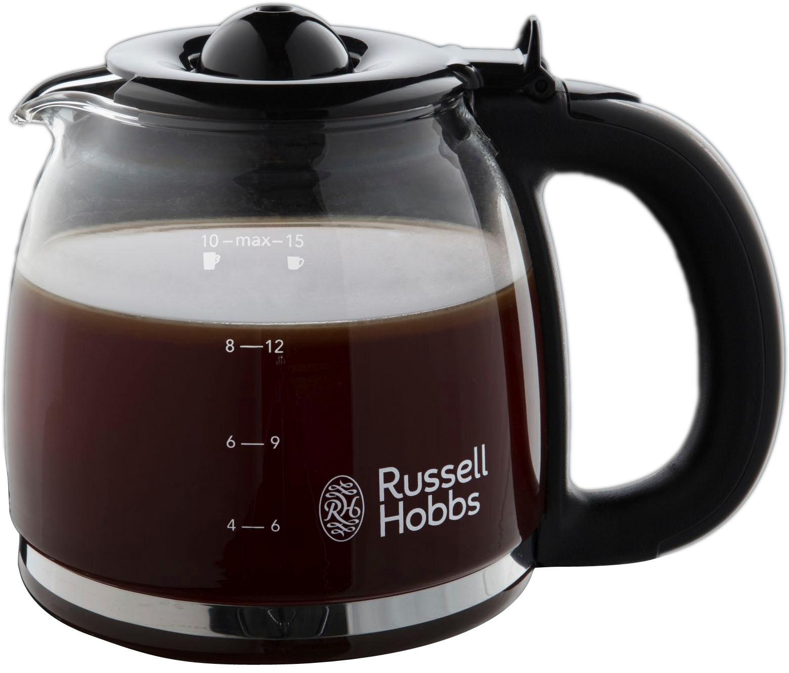 RUSSELL HOBBS Filterkaffeemaschine »Adventure 24010-56«, 1,25 l Kaffeekanne, Papierfilter, 1x4, mit Glaskanne, 1100 Watt, Edelstahl gebürstet