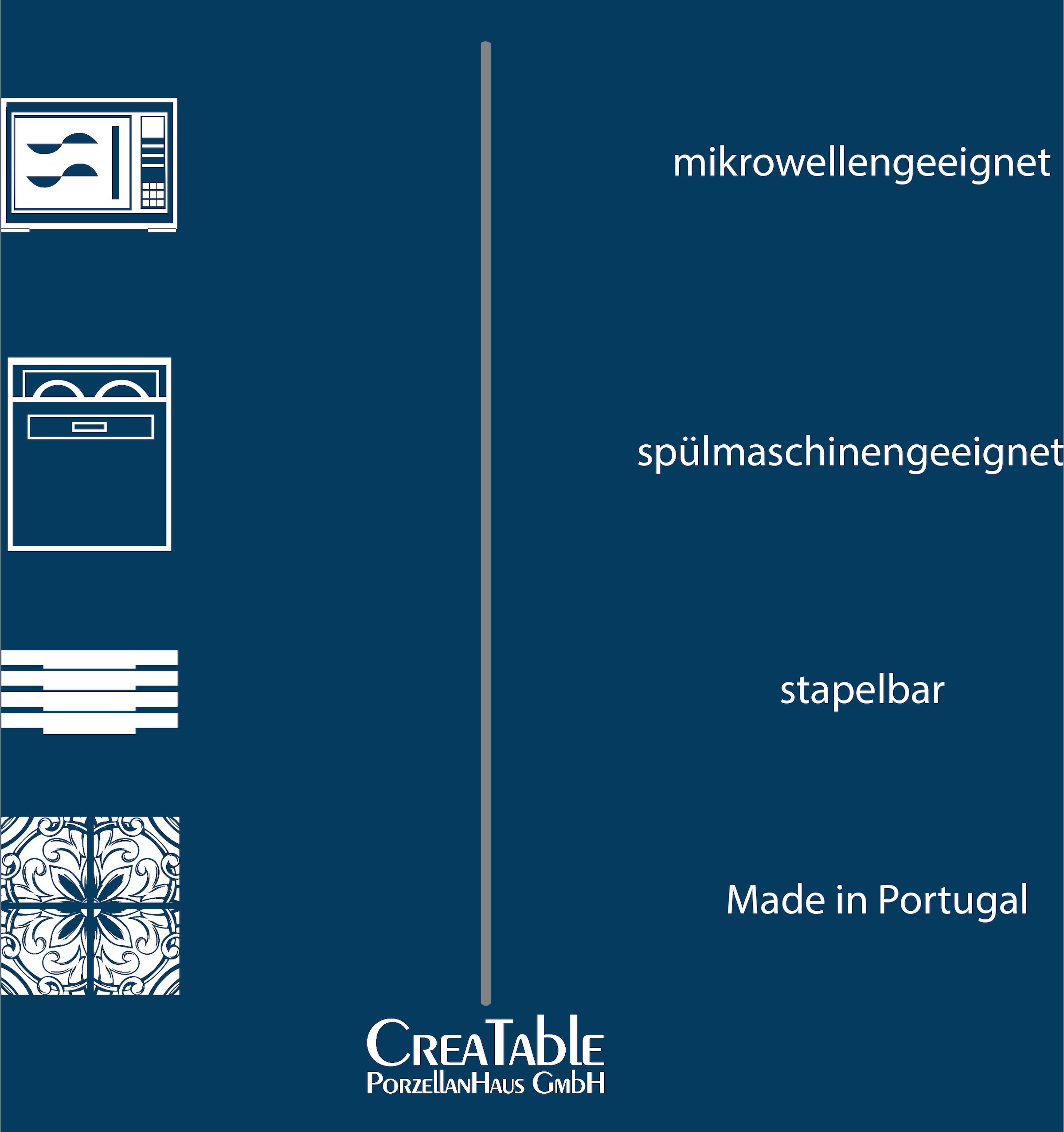 CreaTable Tafelservice »Geschirr-Set Vesuvio«, (Set, 12 tlg., Teller Set für 4 Personen), Service, schwarz, ausdrucksstarkes Relief, 12 Teile, für 4 Personen