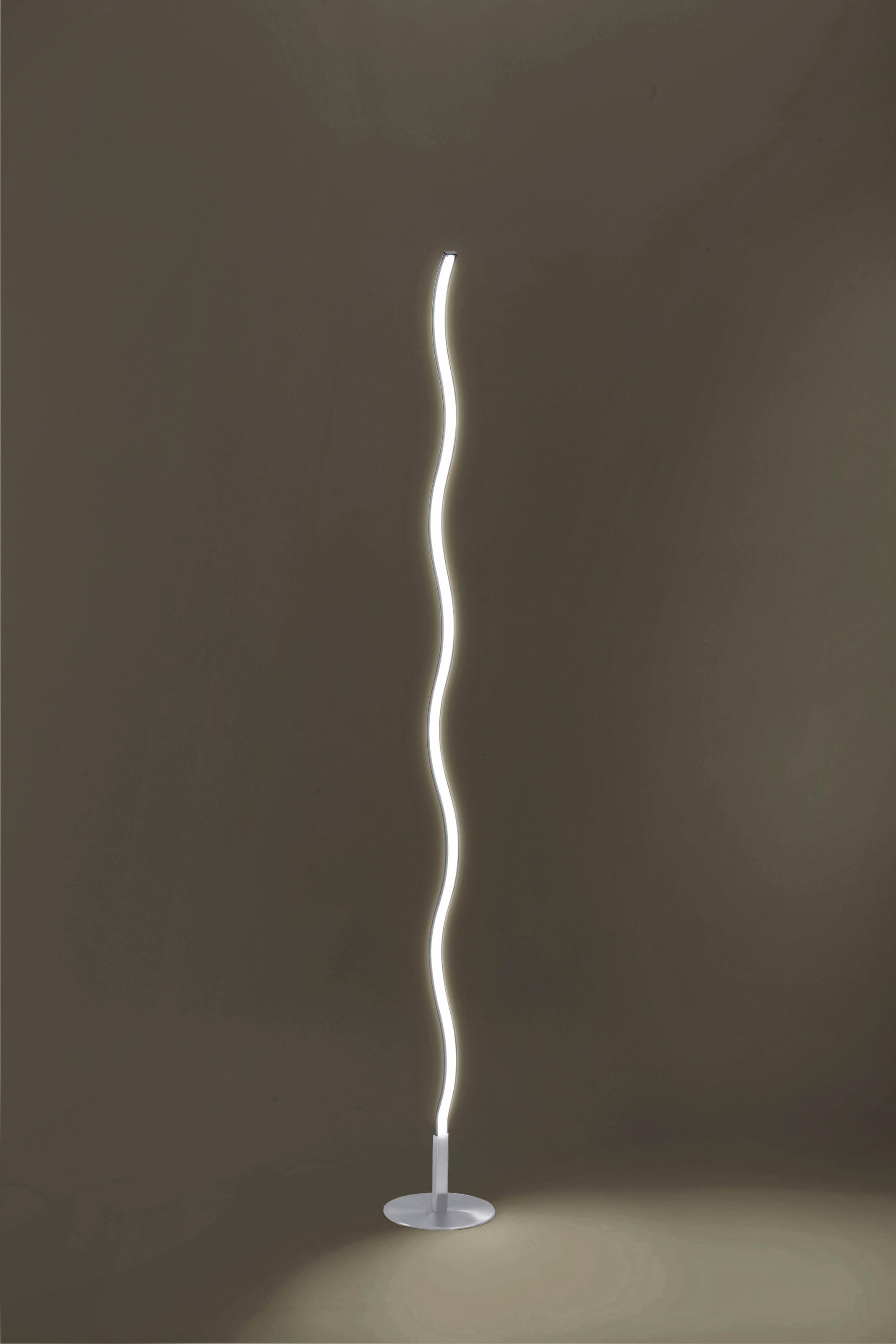 JUST LIGHT Stehlampe »WAVE«, 1 flammig, Leuchtmittel LED-Board | LED fest integriert, Fußschalter