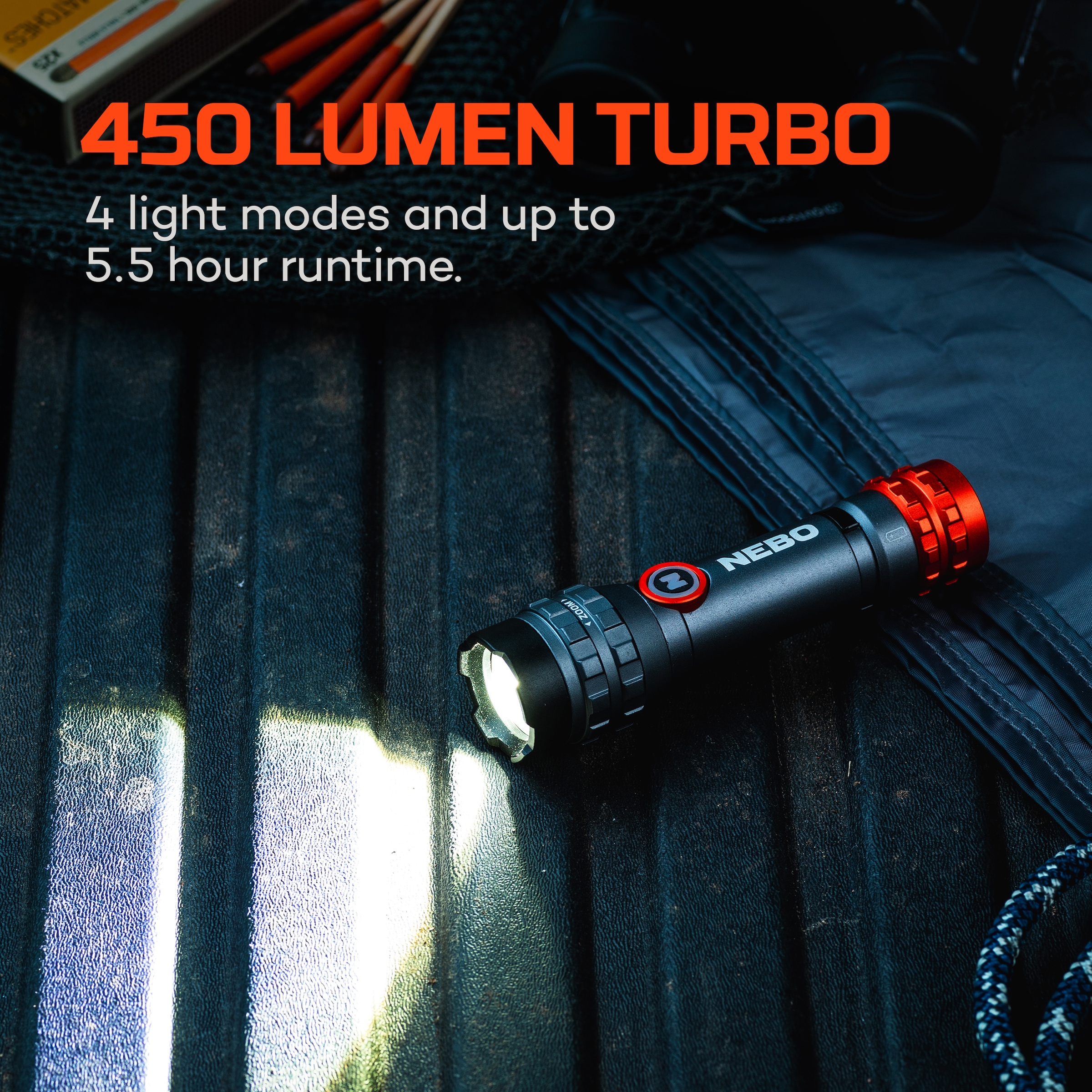 NEBO LED Taschenlampe »Nebo DAVINCI™ 450L FLEX« Set, Taschenlampe inkl. Ladekabel, 2 Stk. tlg. Flexibel mit Akku- oder Batteriebetrieb nutzbar