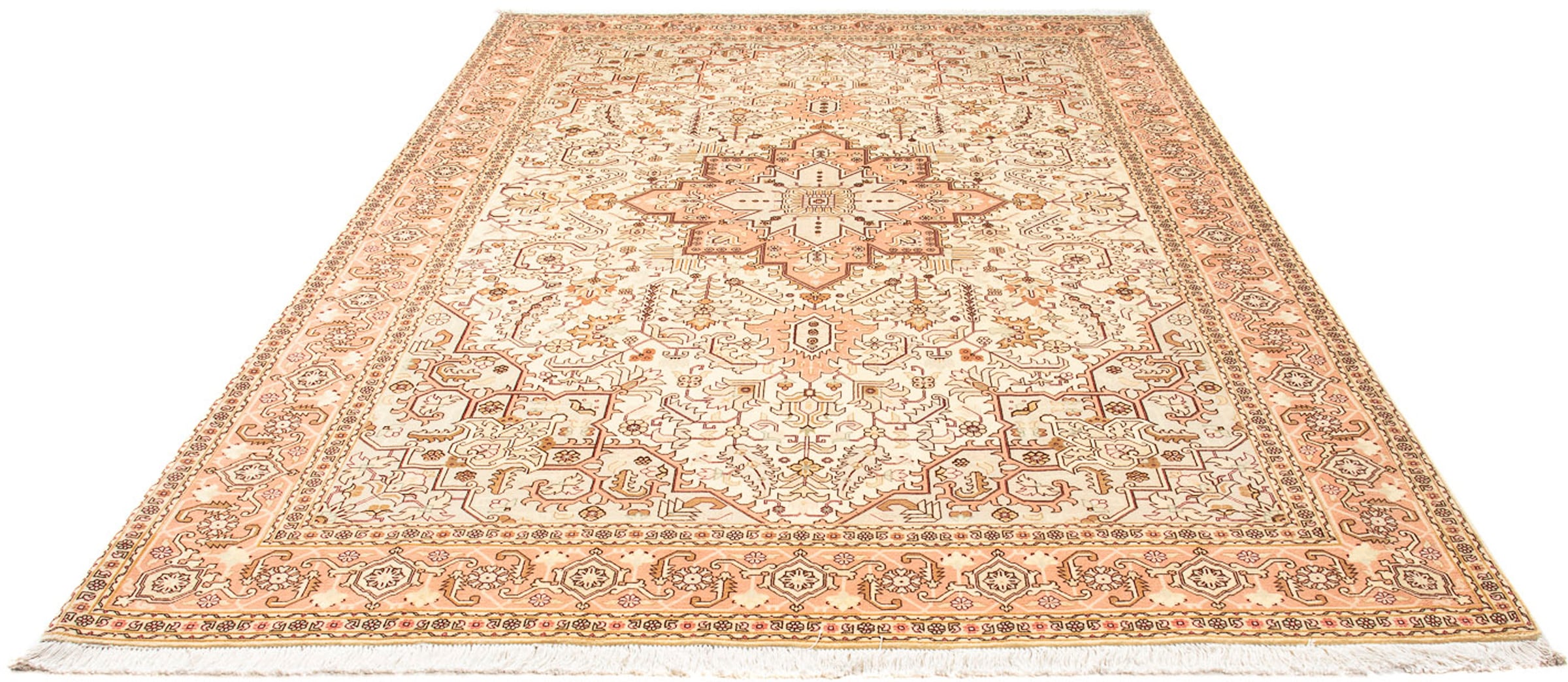 morgenland Orientteppich »Perser - Täbriz - Royal - 289 x 200 cm - beige«, günstig online kaufen