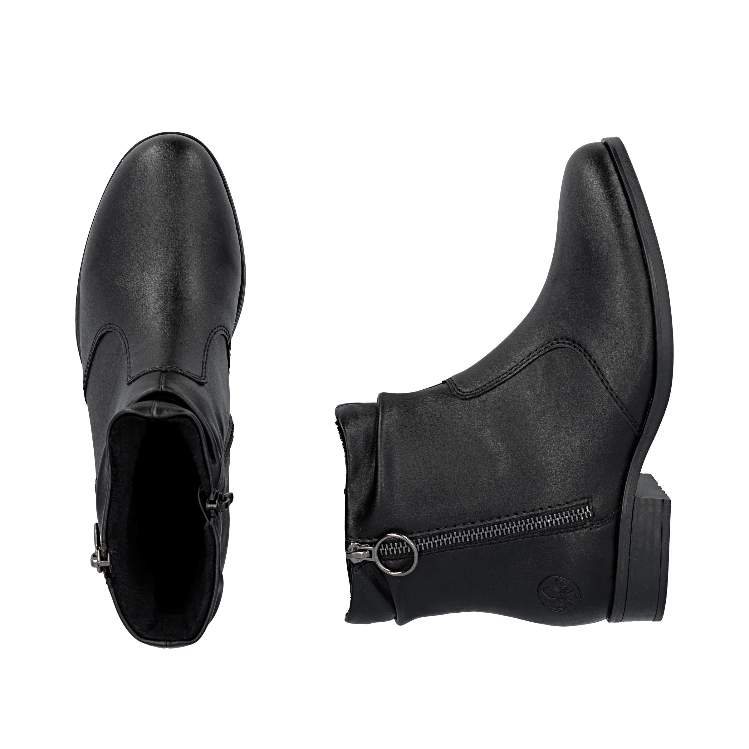Rieker Stiefelette, Boots, Blockabsatz, mit Innenreißverschluss