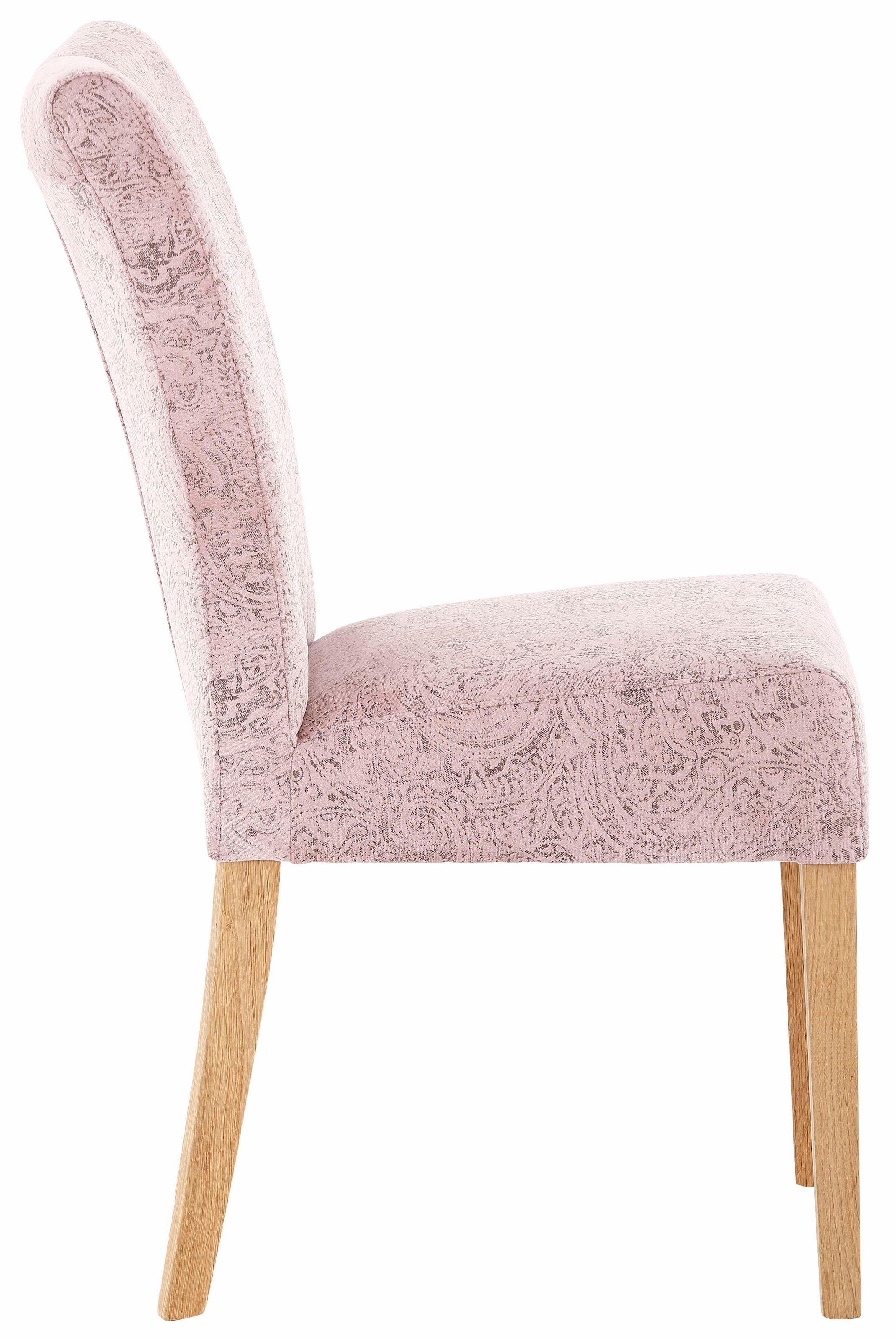 Home affaire Esszimmerstuhl »Queen Polsterstuhl BESTSELLER«, (Set), 4 St., Luxus-Microfaser, verschiedene Bezüge, Gestell Massivholz
