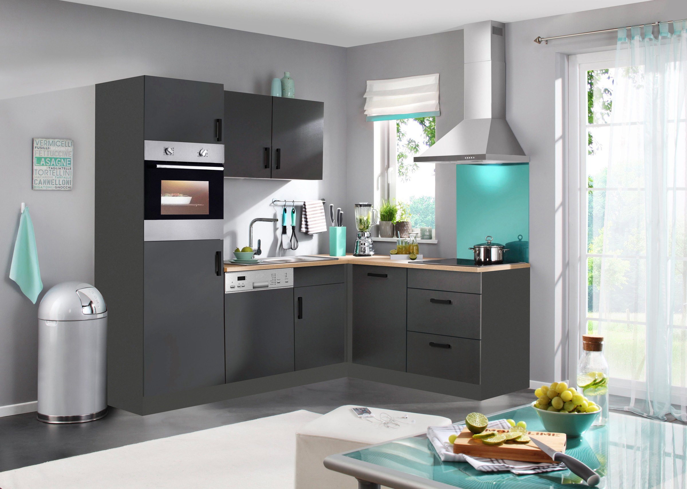 KOCHSTATION Winkelküche »KS-Toronto« Stellbreite 230x170 cm, mit E-Geräten günstig online kaufen