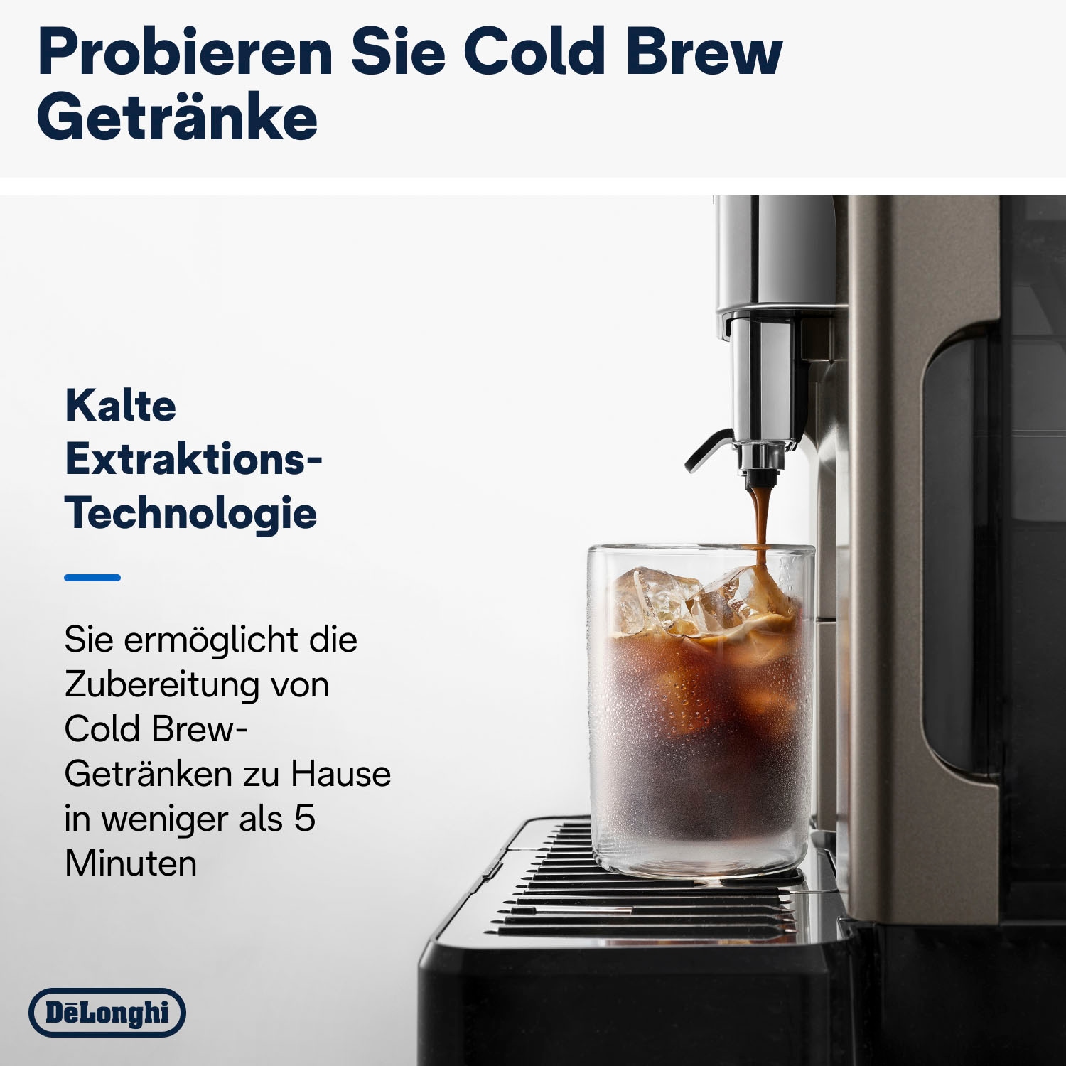De'Longhi Kaffeevollautomat »Eletta Explore Cold Brew Extraction ECAM450.86.T«, Titan