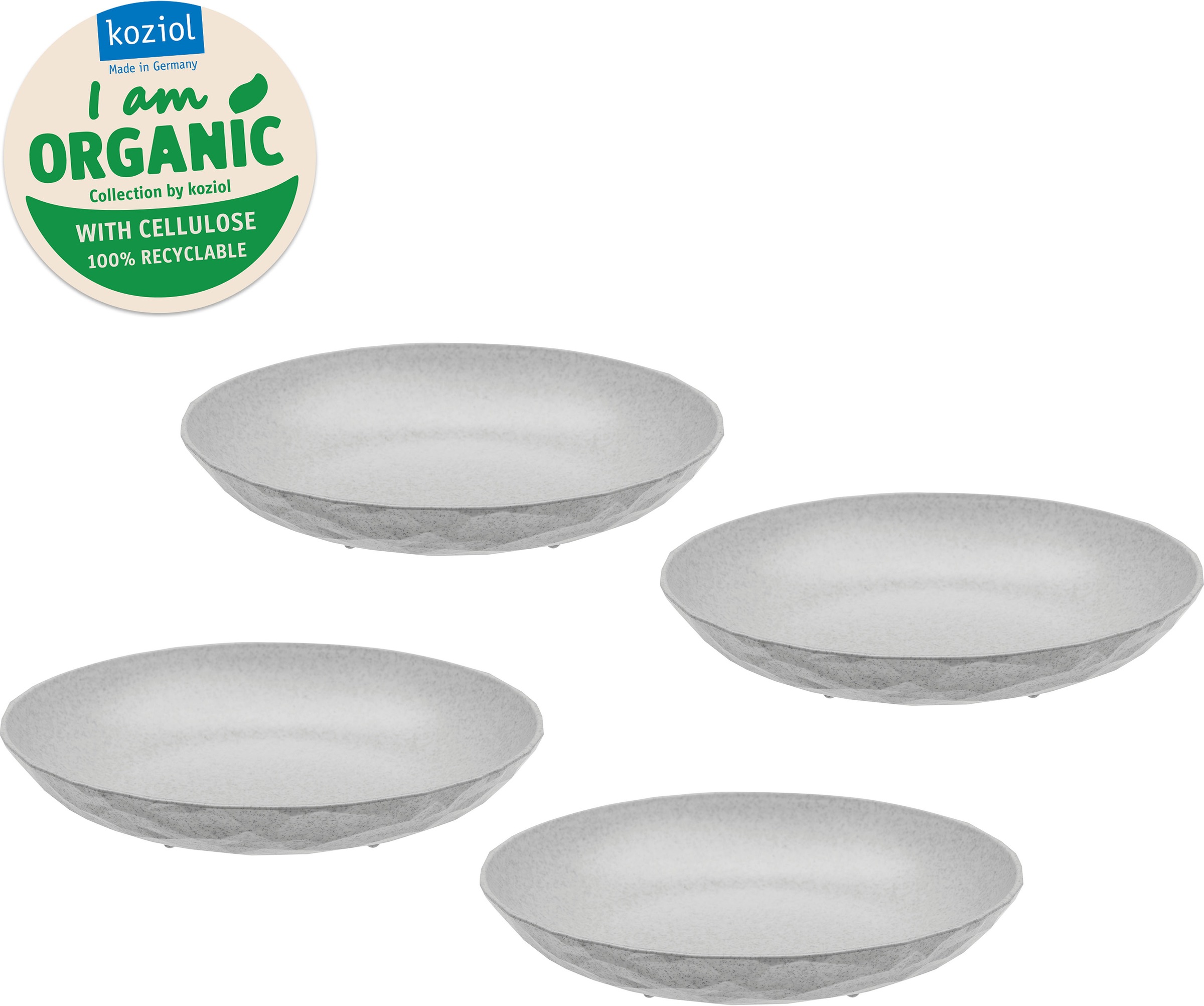 KOZIOL Suppenteller »CLUB PLATE«, (Set, 4 St., 4er-Set), 100% recycelbar,CO günstig online kaufen