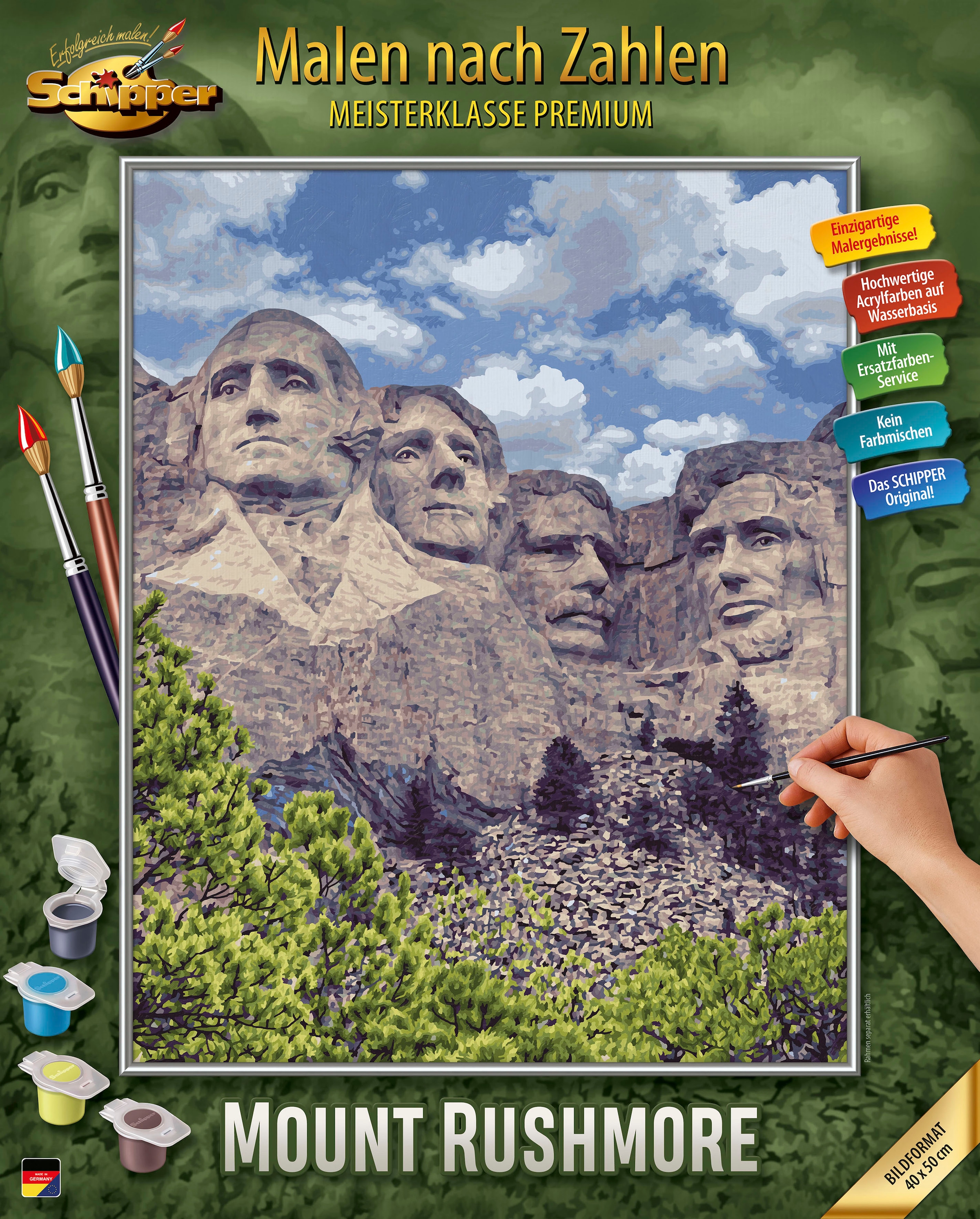 Schipper Malen nach Zahlen »Meisterklasse Premium - Mount Rushmore«, Made in Germany