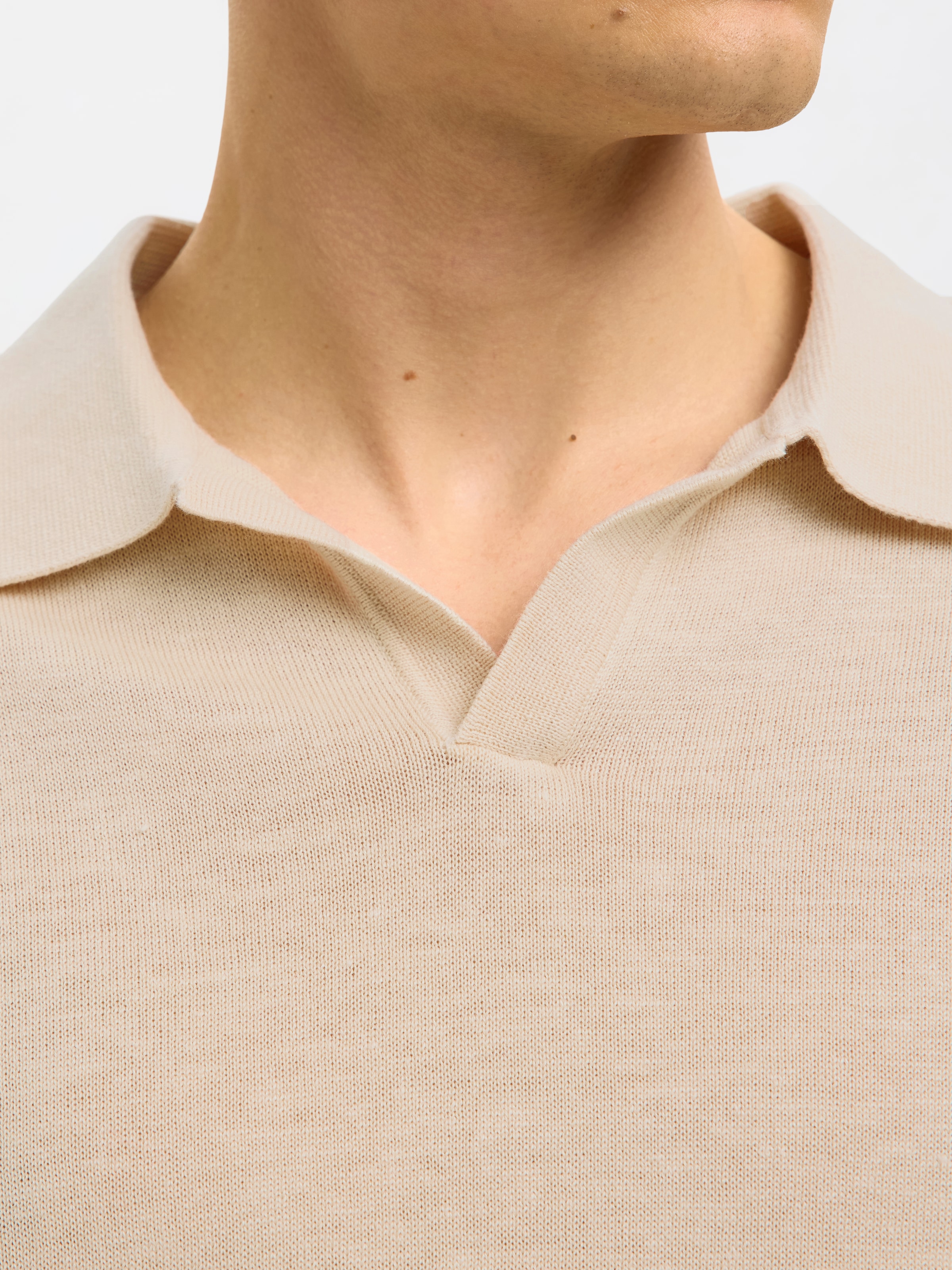 SELECTED HOMME Poloshirt »SLHMATTIS SS KNIT SUN OPEN POLO NOOS«