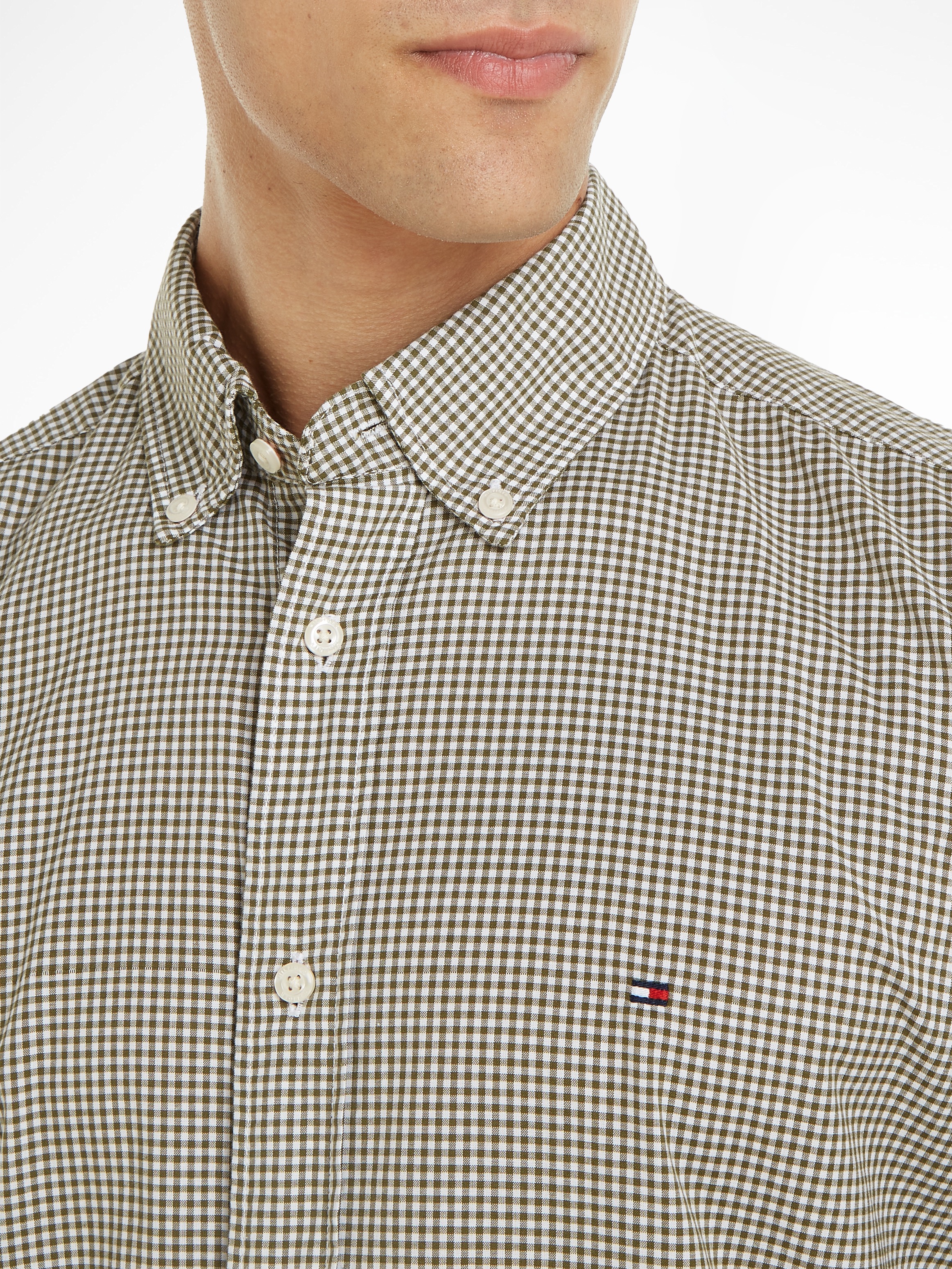 Tommy Hilfiger Langarmhemd »NAT. SOFT FLEX GINGHAM RF SHIRT«