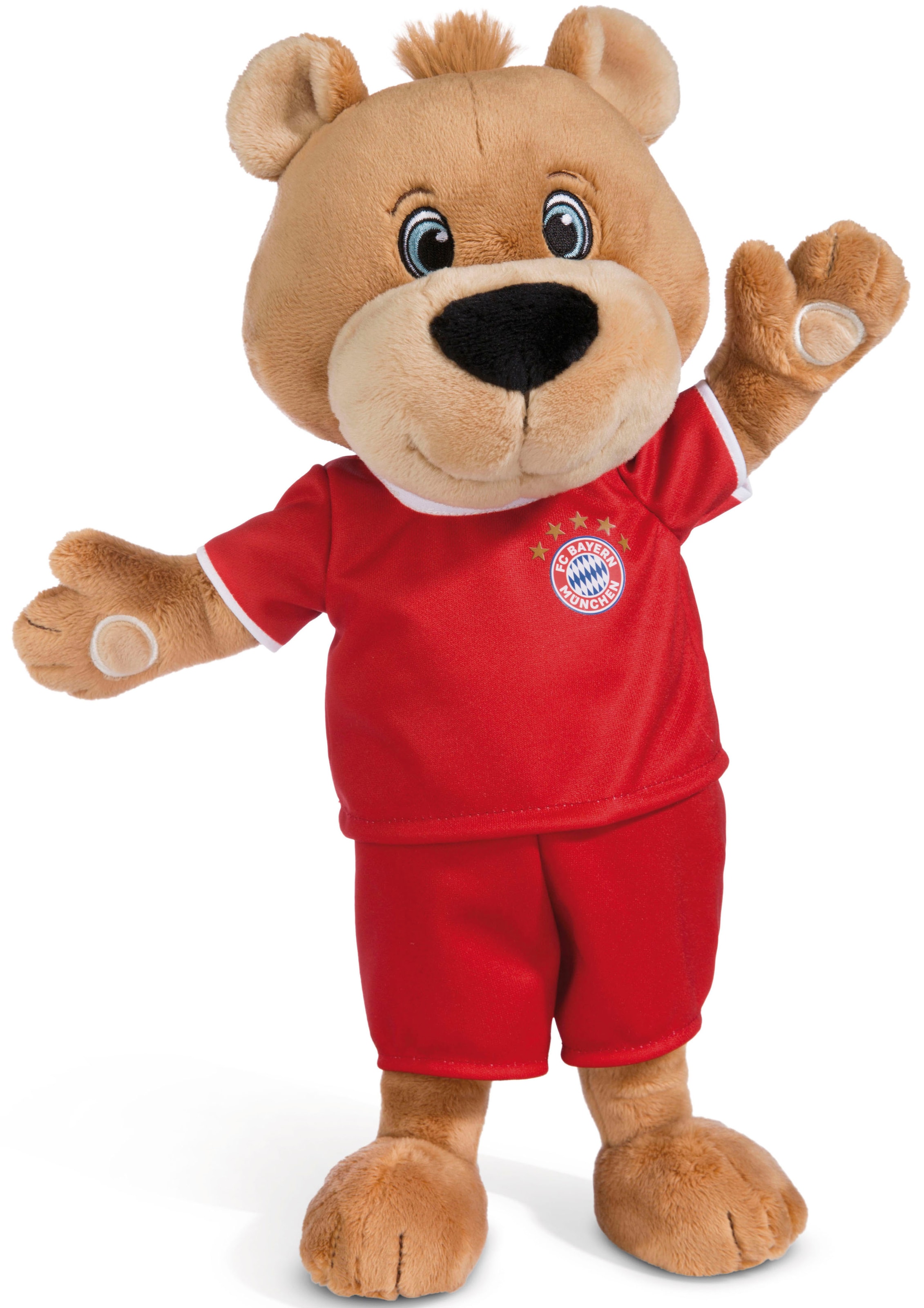 Kuscheltier »FC BAYERN MÜNCHEN Bär Berni mit Trikot, 35 cm«, enthält recyceltes...