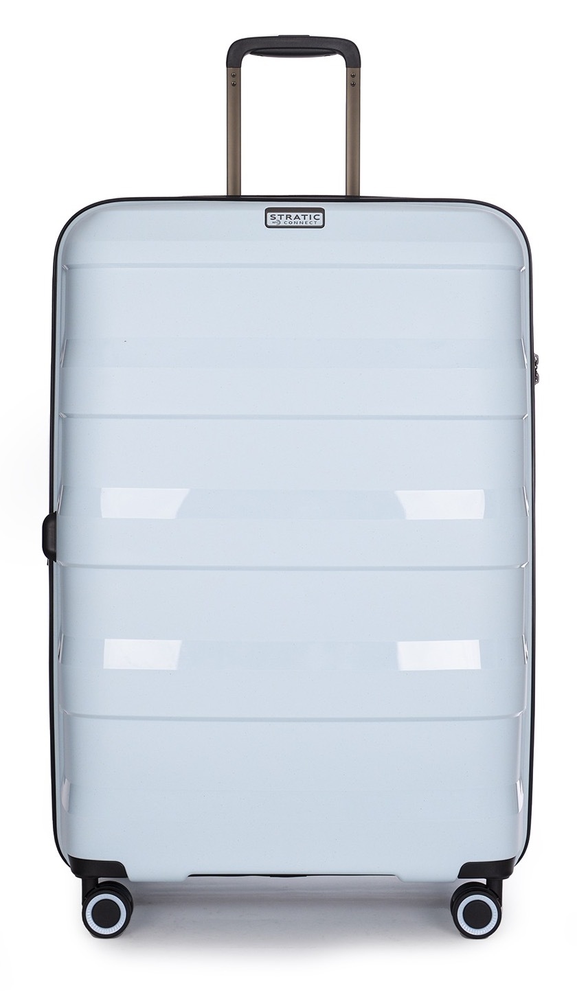 Stratic Trolley »STRAW+ Koffer L«, (1 St.), 4 Rollen, Hartschalenkoffer Trolley TSA-Zahlenschloss STRATIC CONNECT NFC-Chip