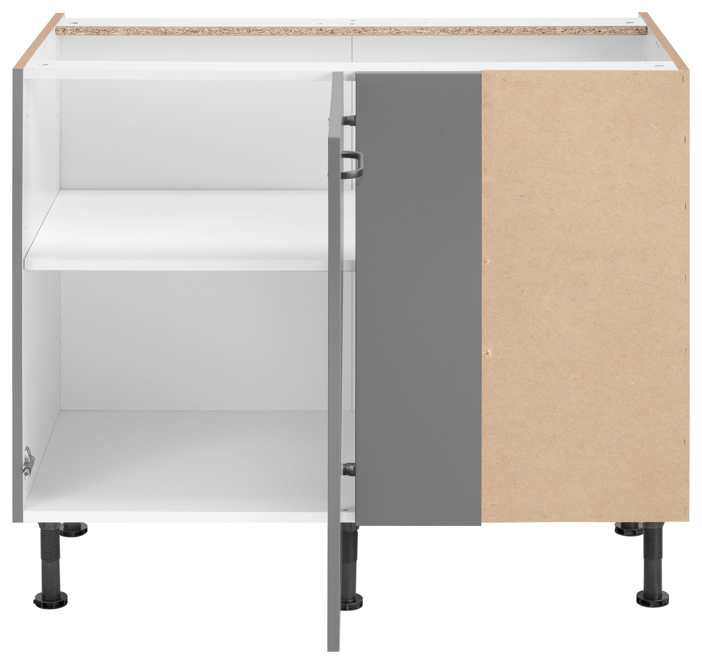 OPTIFIT Eckunterschrank »Elga«, mit Soft-Close-Funktion, höhenverstellbaren Füße, Breite 100 cm