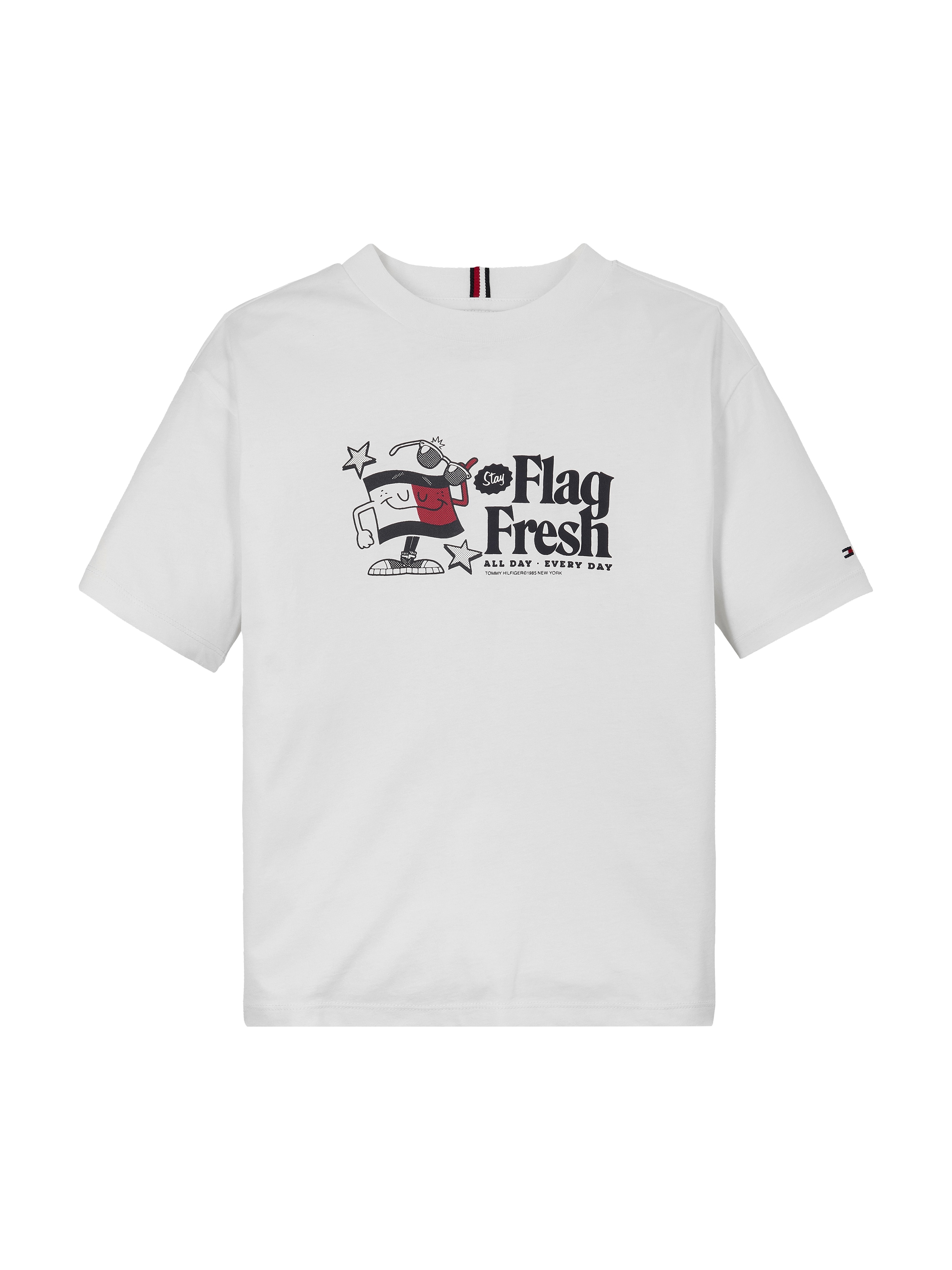 Tommy Hilfiger T-Shirt »FLAG FUN TEE SS«, mit Logodruck