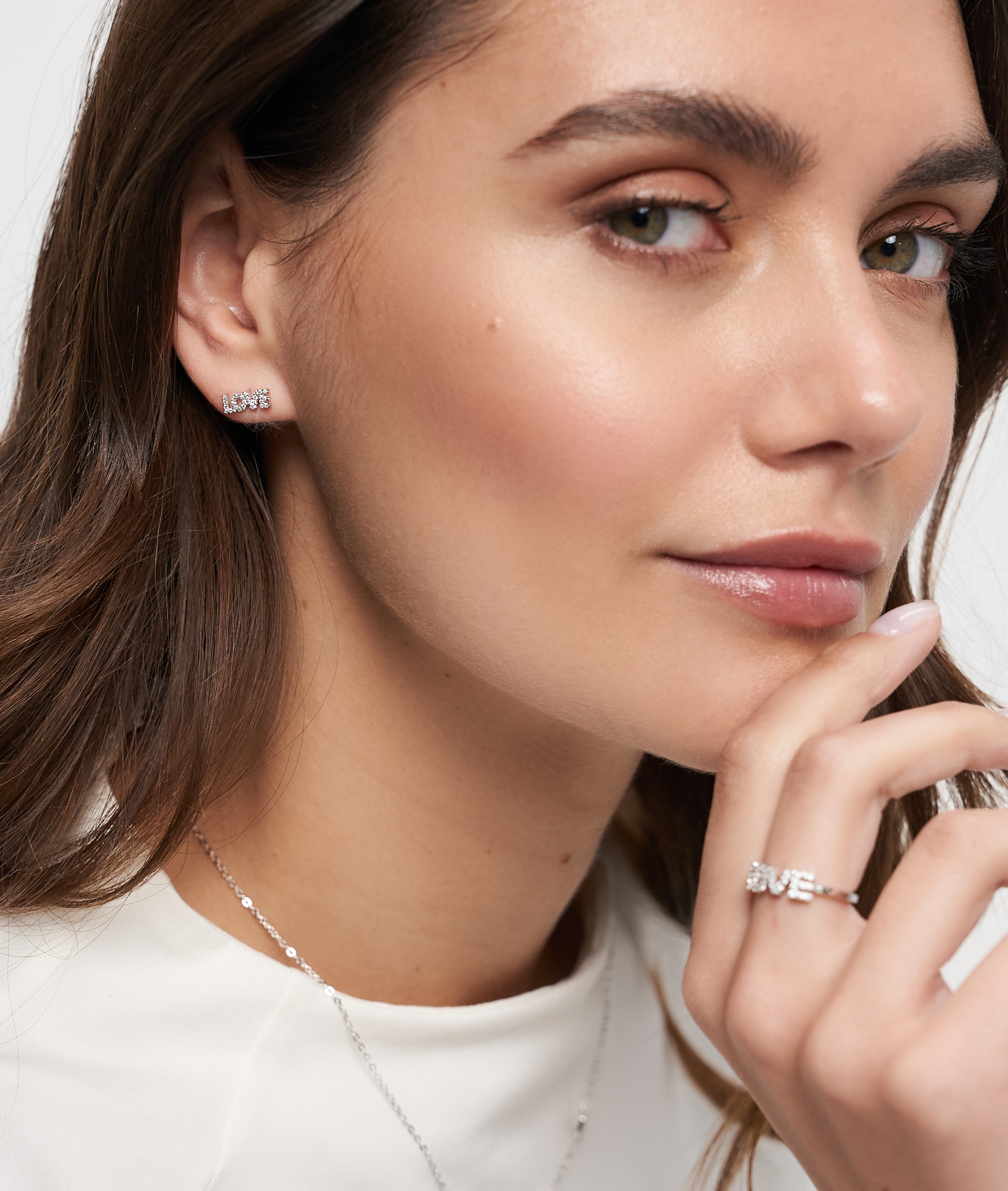 Tamaris Paar Ohrstecker »Schmuck Geschenk Silber 925 Ohrstecker Love Letters«