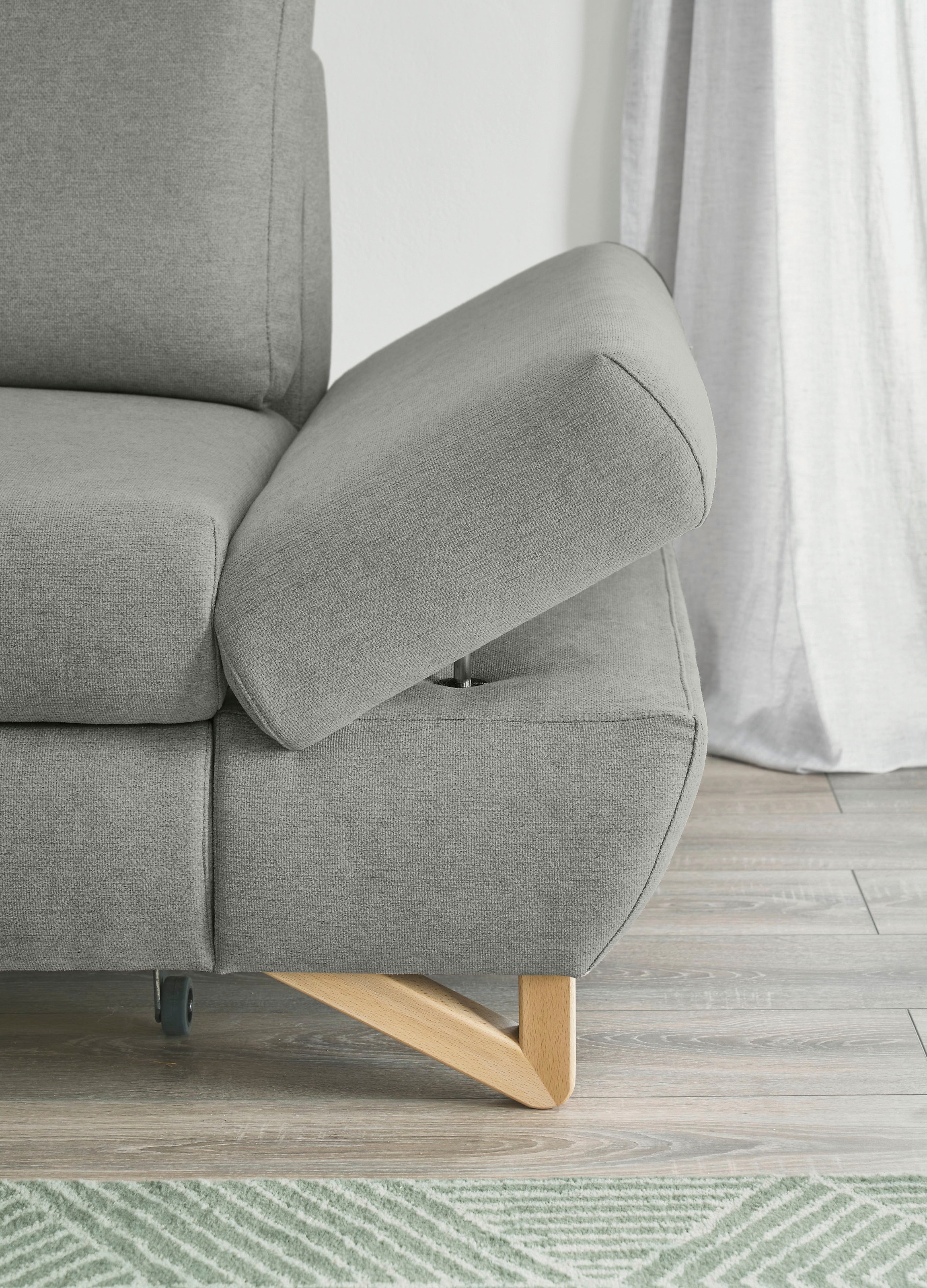 INOSIGN Ecksofa »City/Giron, L-Form,«, verstellbare Armlehnen mit Rasterfunktion