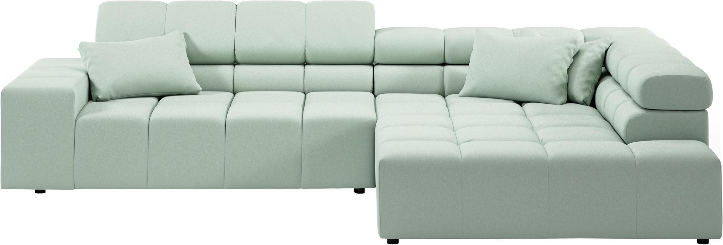 INOSIGN Ecksofa »Ancona incl. Kopfteilverstellung, OTTOs Choice, Breite 319cm, L-Form«, wahlweise motorische Sitztiefenverstellung, auch in Cord + Easy Care