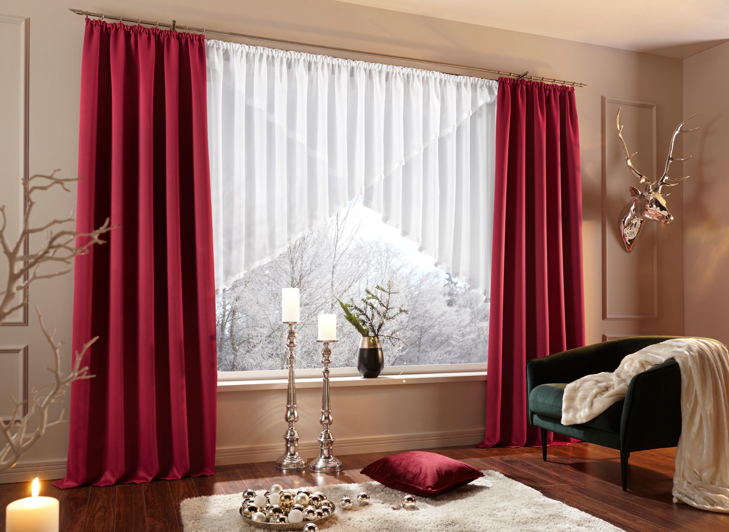 my home Vorhang »Sola«, (1 St.), Breite 130 cm und 270 cm, einfarbig,  Verdunkelung, Überbreite jetzt im %Sale